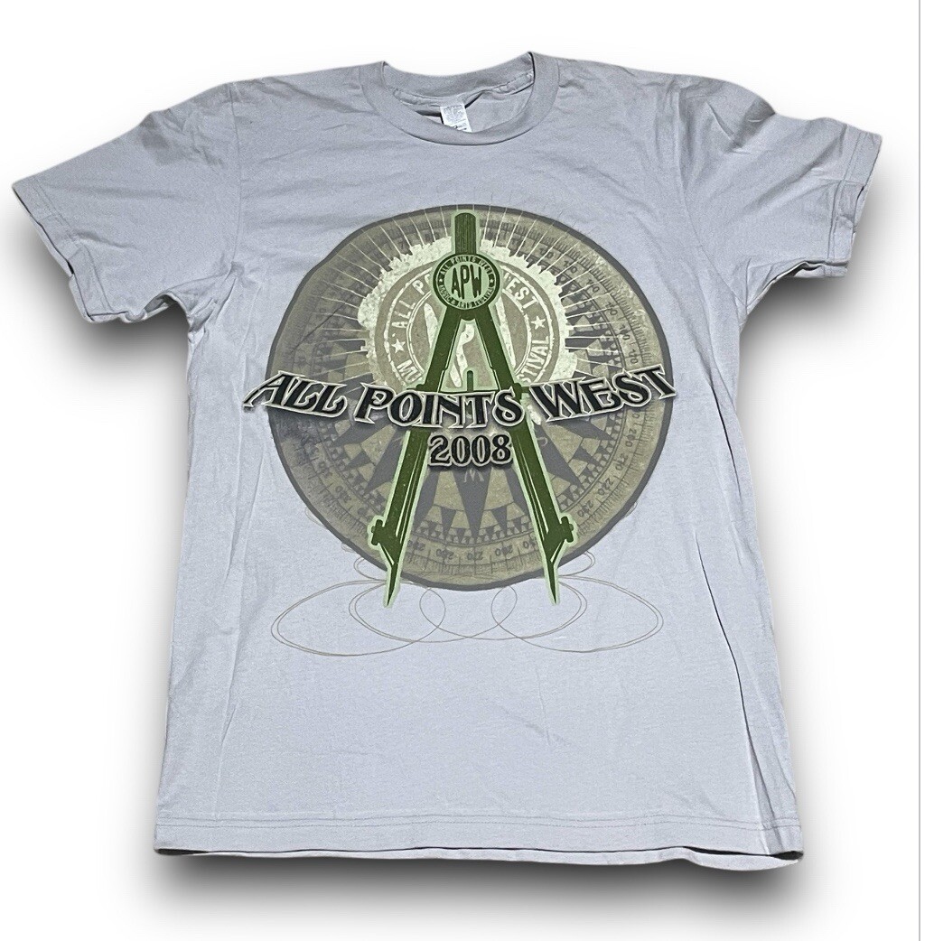 All Points West Festival 2008 T Shirt Small Radiohead JackJonson TreyAnastasio