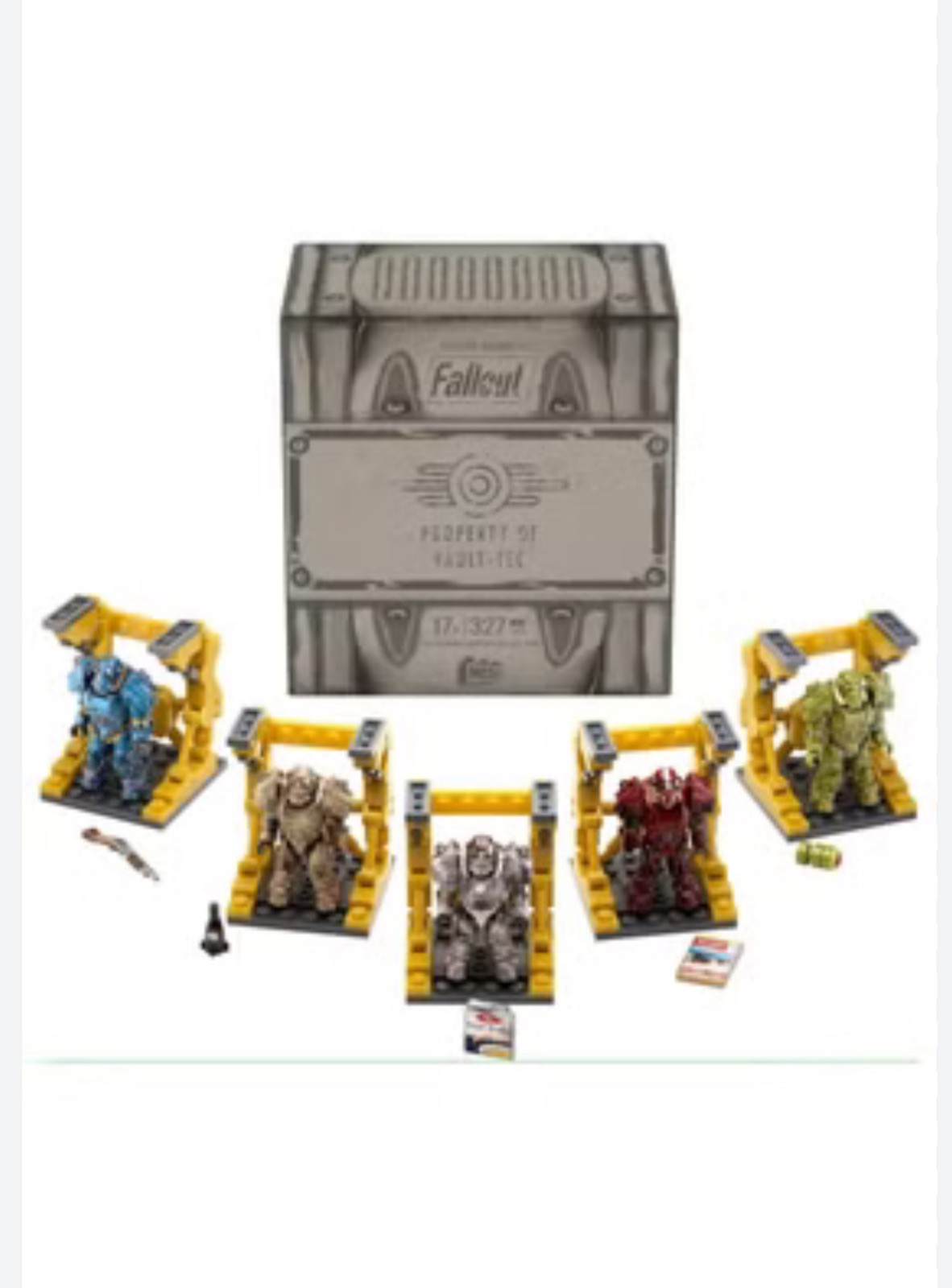 MEGA Fallout T-60 Power Armor Collection Set With 5 Figures (327 pcs) NEW SEALED MEGA Fallout T-60 Power Armor Collection Set With 5 Figures (327 pcs) NEW SEALED