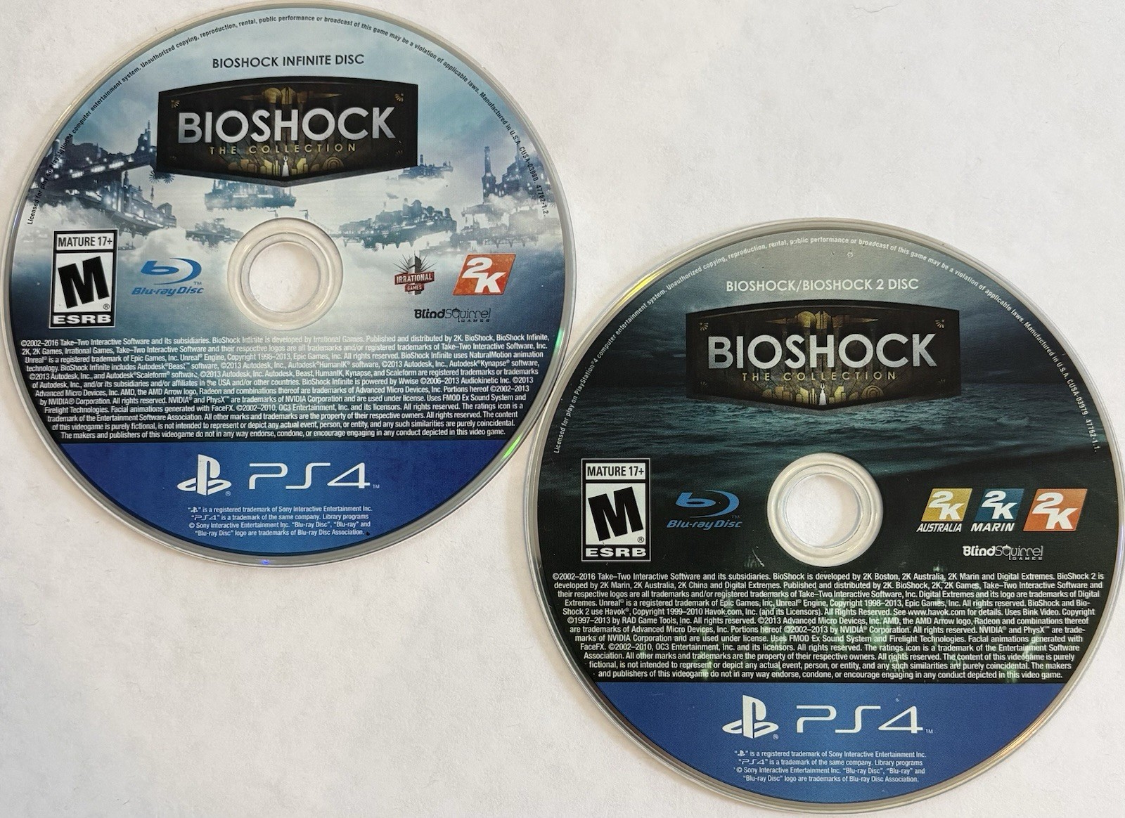 BioShock: The Collection (PlayStation, PS4) DISCS ONLY | NO TRACKING | M4016