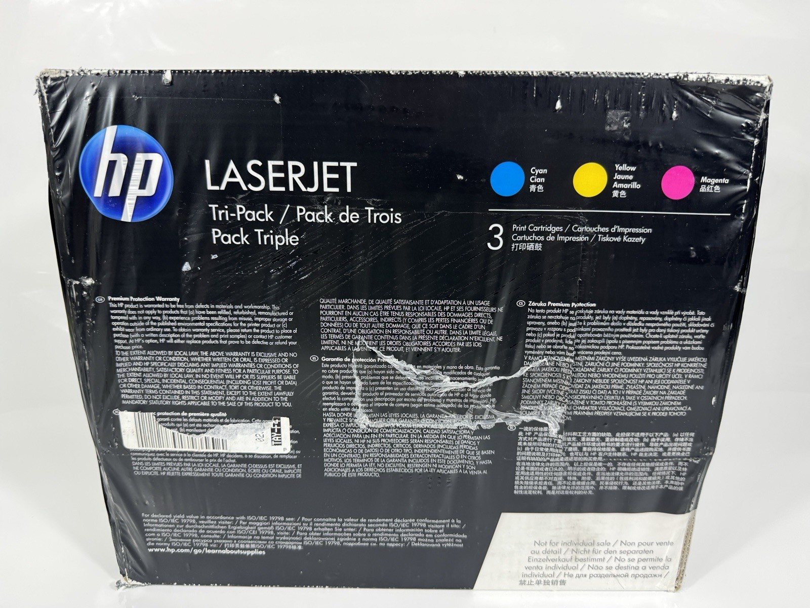 New HP 305A CF370AM Cyan Yellow Magenta LaserJet Toner Cartridge 3-Pack