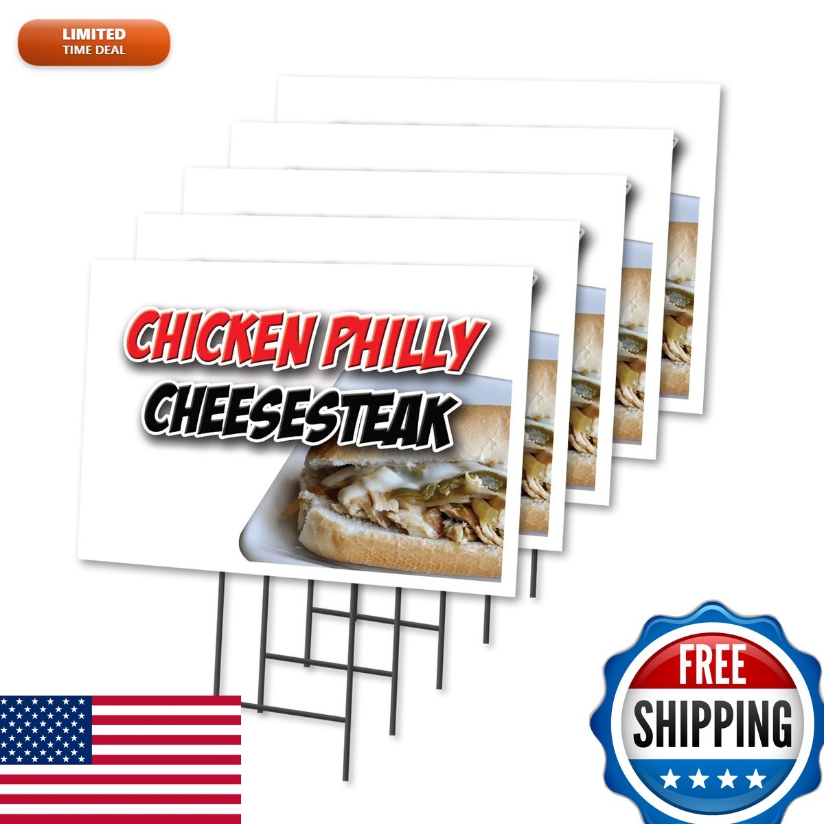 Chicken Philly CHEESESTAKE 5 Pack 12\ Chicken Philly CHEESESTAKE 5 Pack 12\