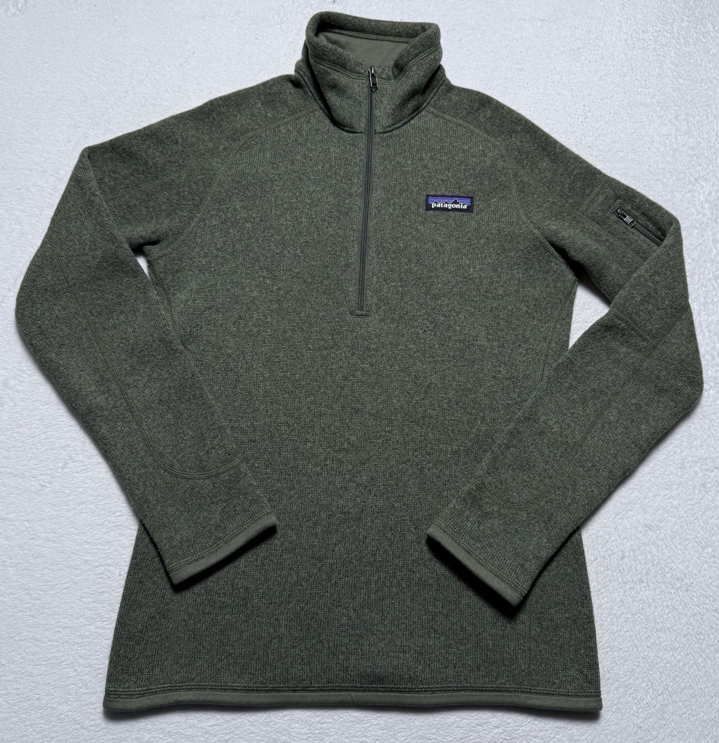 Patagonia Better Sweater Women’s XS Green 1/4 Zip Jacket Outdoor Long Sleeve