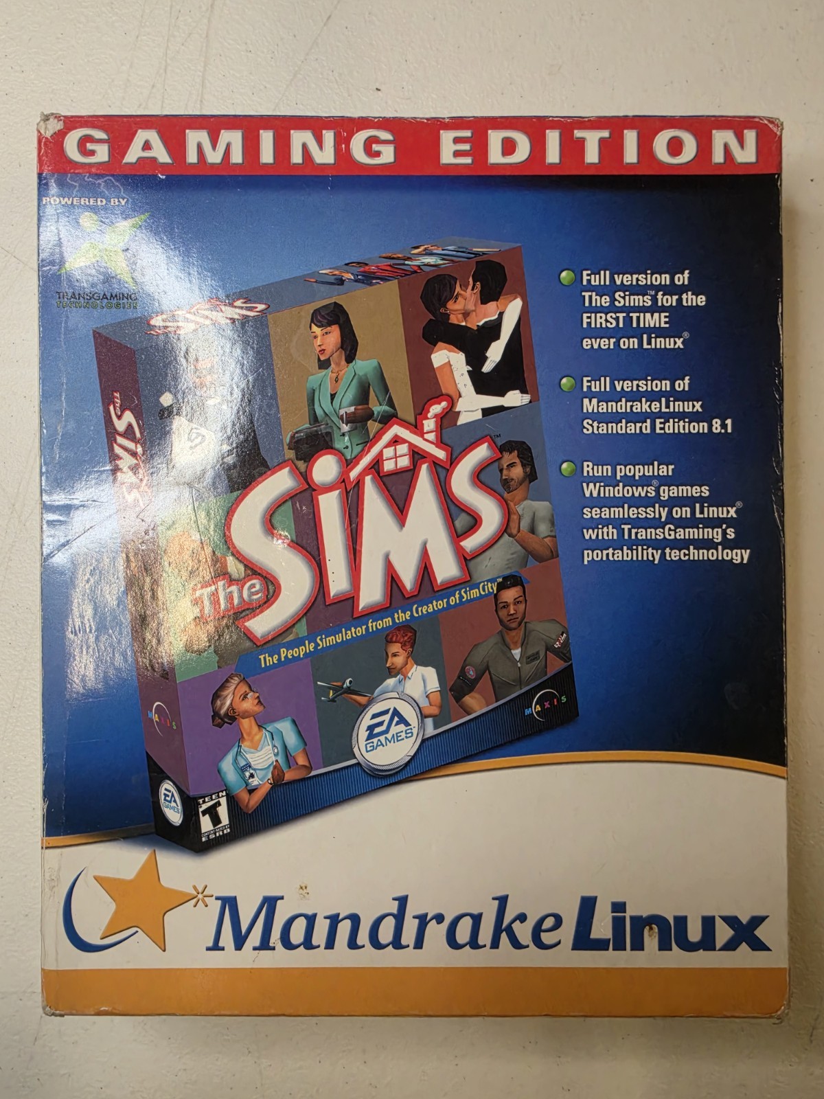 Rare Sims Linux Mandrake Gaming Edition Open Box Rare Sims Linux Mandrake Gaming Edition Open Box