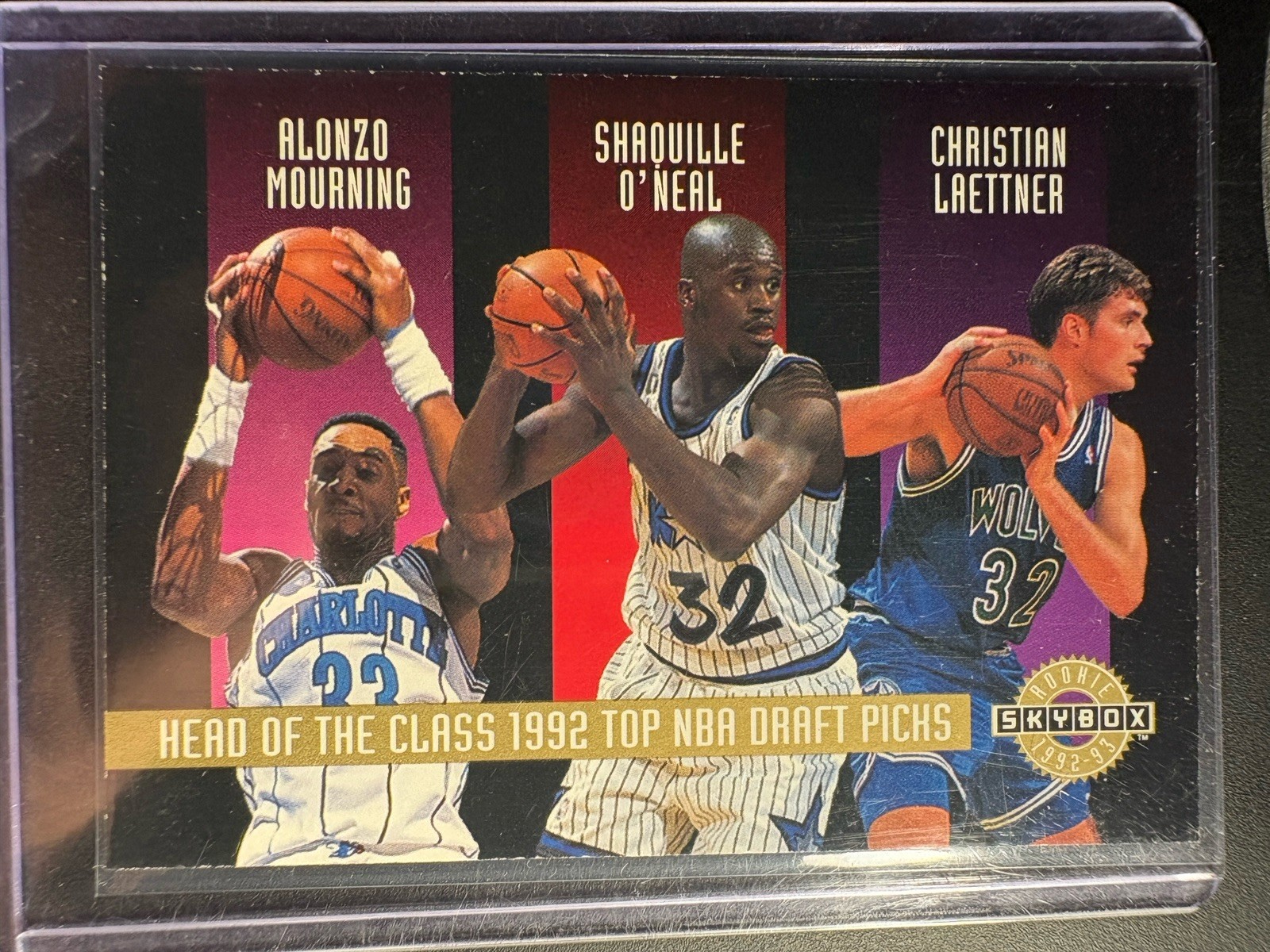 1992-93 SkyBox ALONZO MOURNING / SHAQUILLE O\'NEAL / CHRISTIAN LAETTNER / LAPHONS