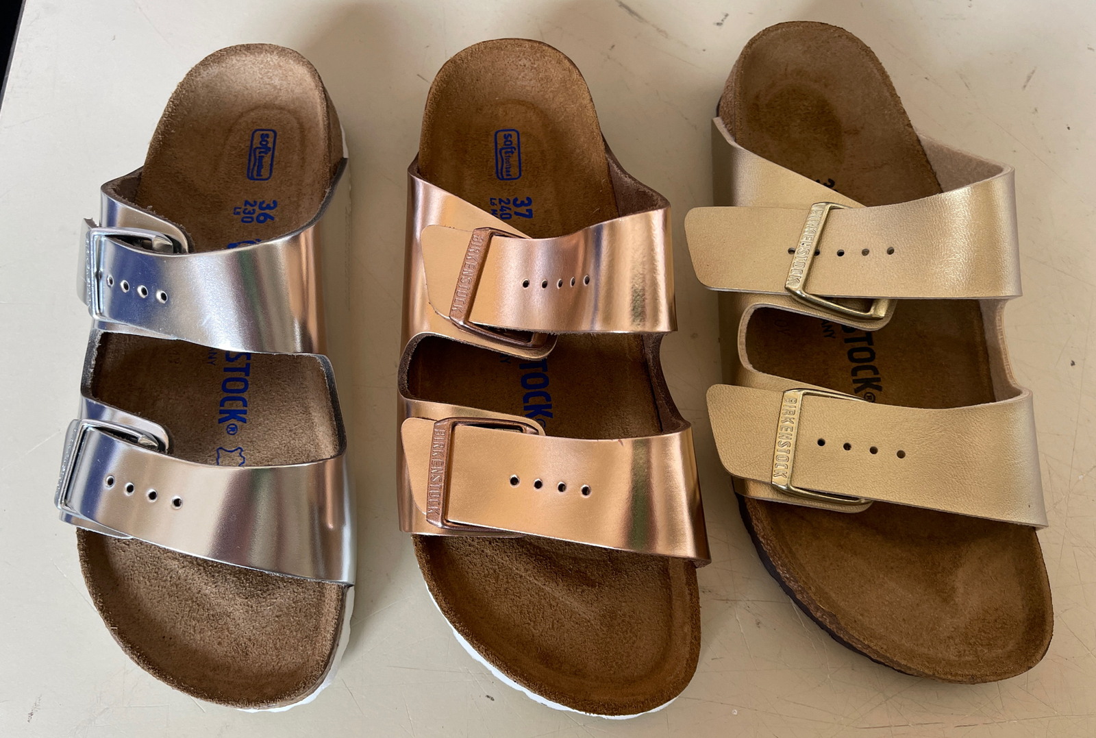 PICK SIZE/COLOR - Birkenstock Arizona BS Metallic Sandal PICK SIZE/COLOR - Birkenstock Arizona BS Metallic Sandal