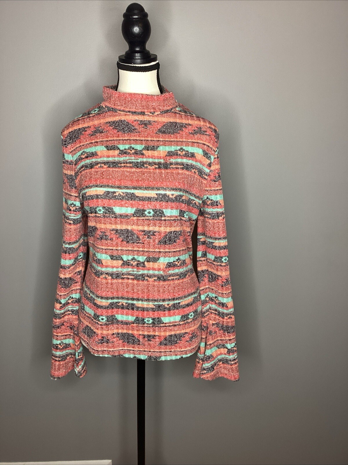 wrangler retro women’s Tribal Pattern polyester Shirt wrangler retro women’s Tribal Pattern polyester Shirt