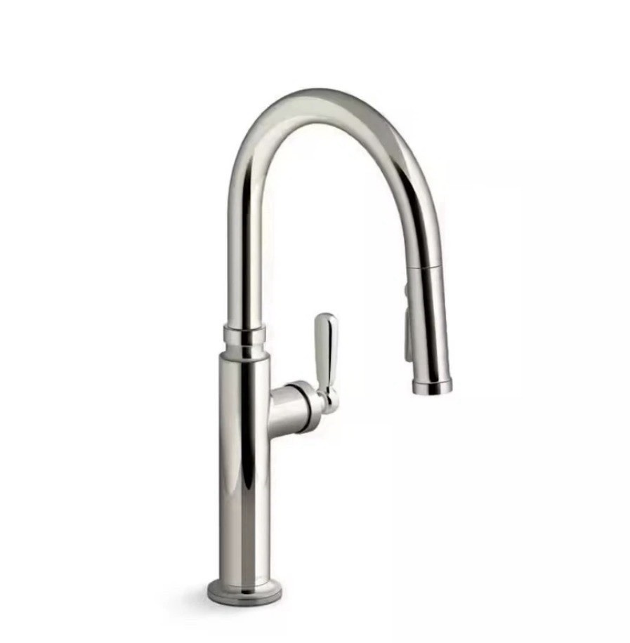 Kohler K-28358-SN Edalyn by Studio McGee Single Hole Pull Down Kitchen Faucet Kohler K-28358-SN Edalyn by Studio McGee Single Hole Pull Down Kitchen Faucet