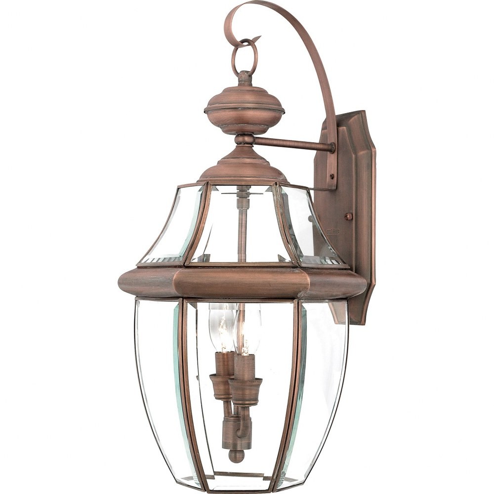 Newbury - 2 Light Large Wall Lantern - 20 Inches high-Aged Copper Finish Outdoor Newbury - 2 Light Large Wall Lantern - 20 Inches high-Aged Copper Finish Outdoor