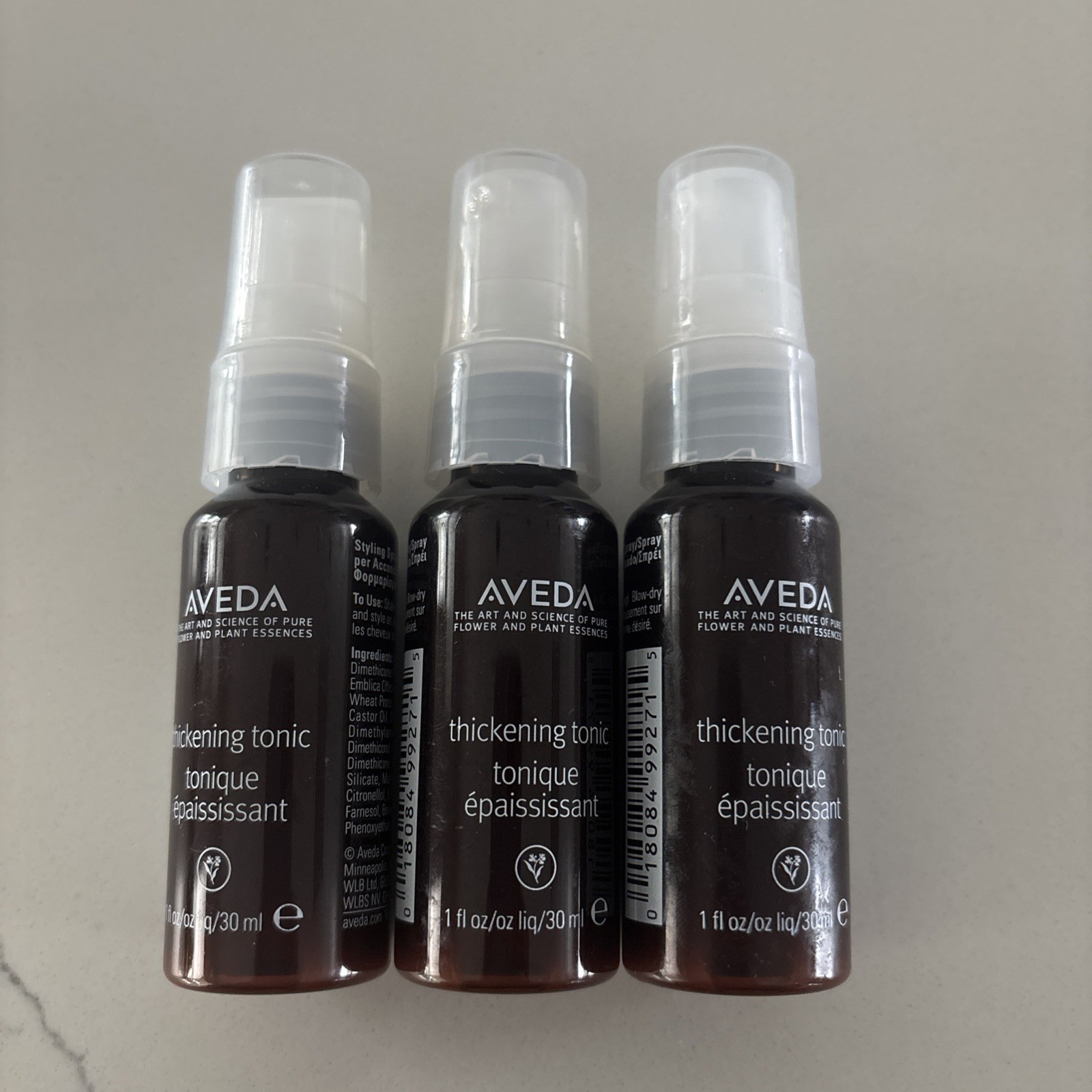 Lot of 3 Aveda Thickening Tonic Spray  1oz / 30ml Each ( Total 90ml )