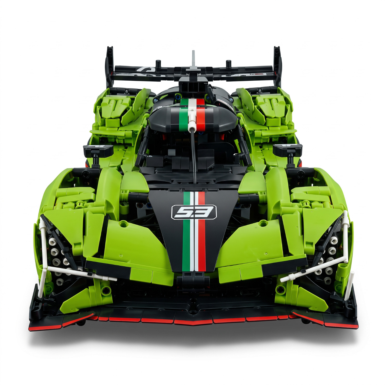MOC Hypercar SC63 Building Set 1:8 LeMans Engine Linkage Verde Paint 3771Pcs
