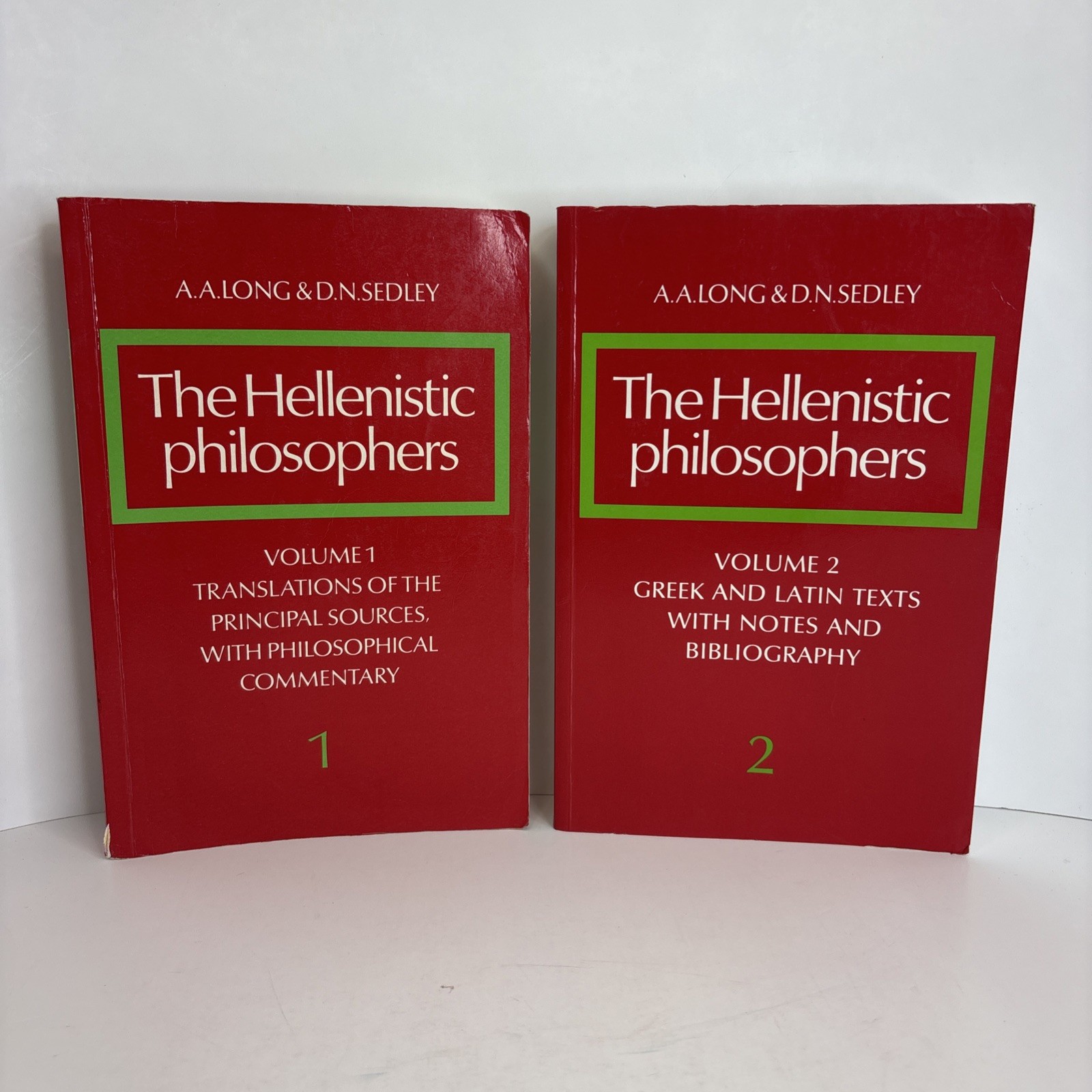 The Hellenistic Philosophers 2 Volumes (Translations, Latin, Greek) CAMBRIDGE The Hellenistic Philosophers 2 Volumes (Translations, Latin, Greek) CAMBRIDGE