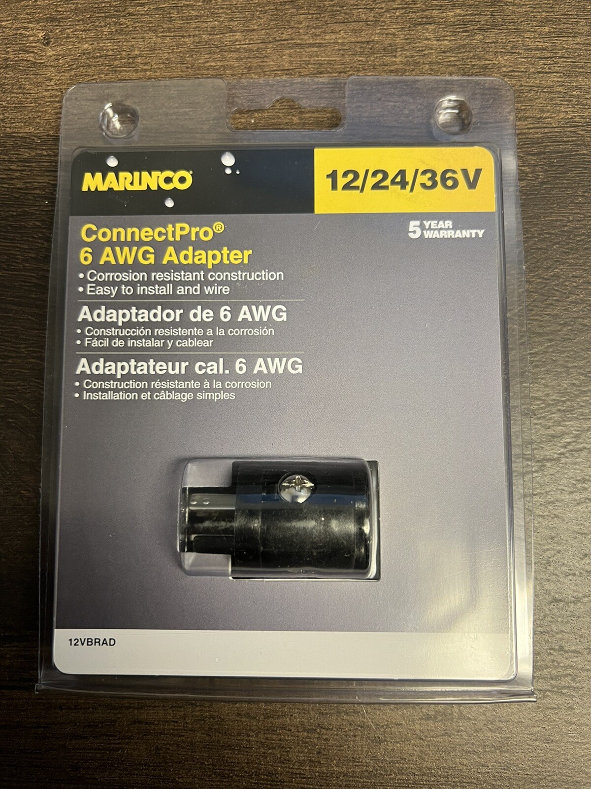 Marinco12/24/36V ConnectPro 6 AWG Adapter