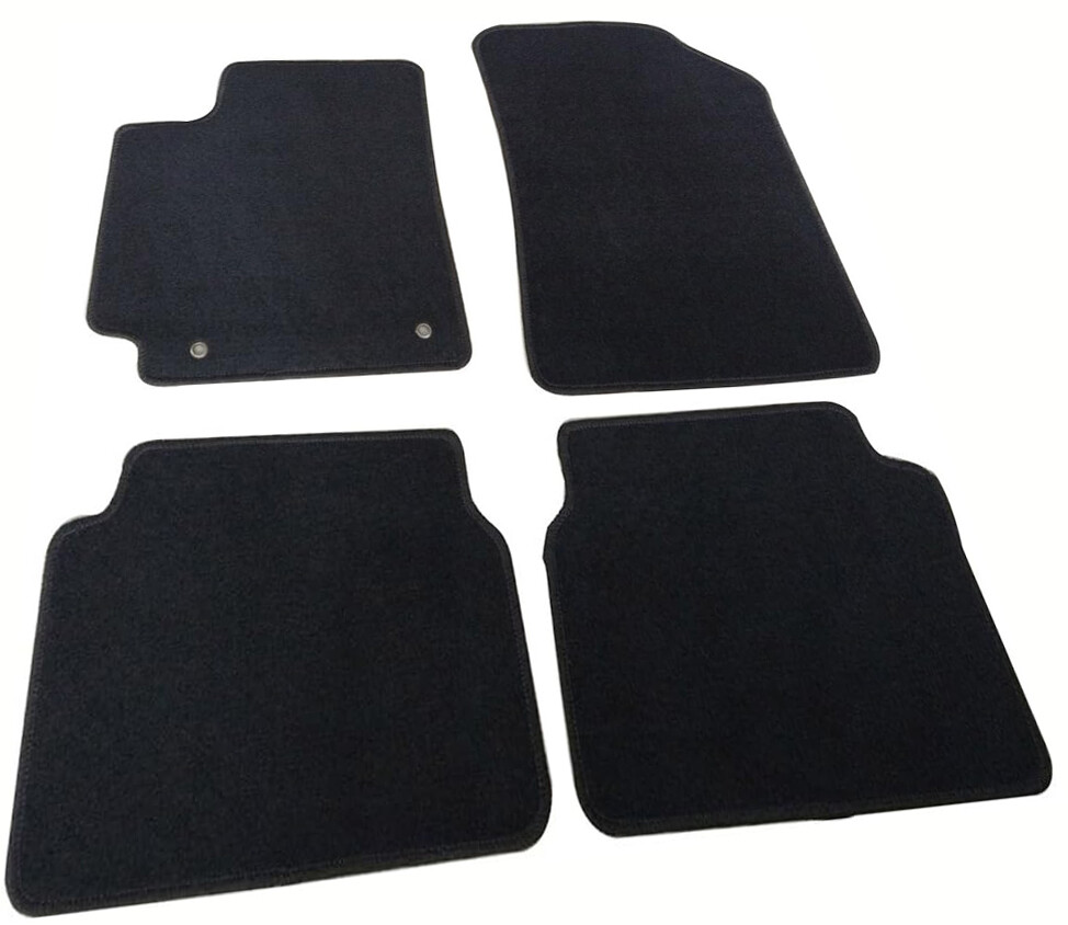 4 Pcs Custom Fit Black Trim Front Rear Carpet Floor Mat For 09-13 Toyota Corolla