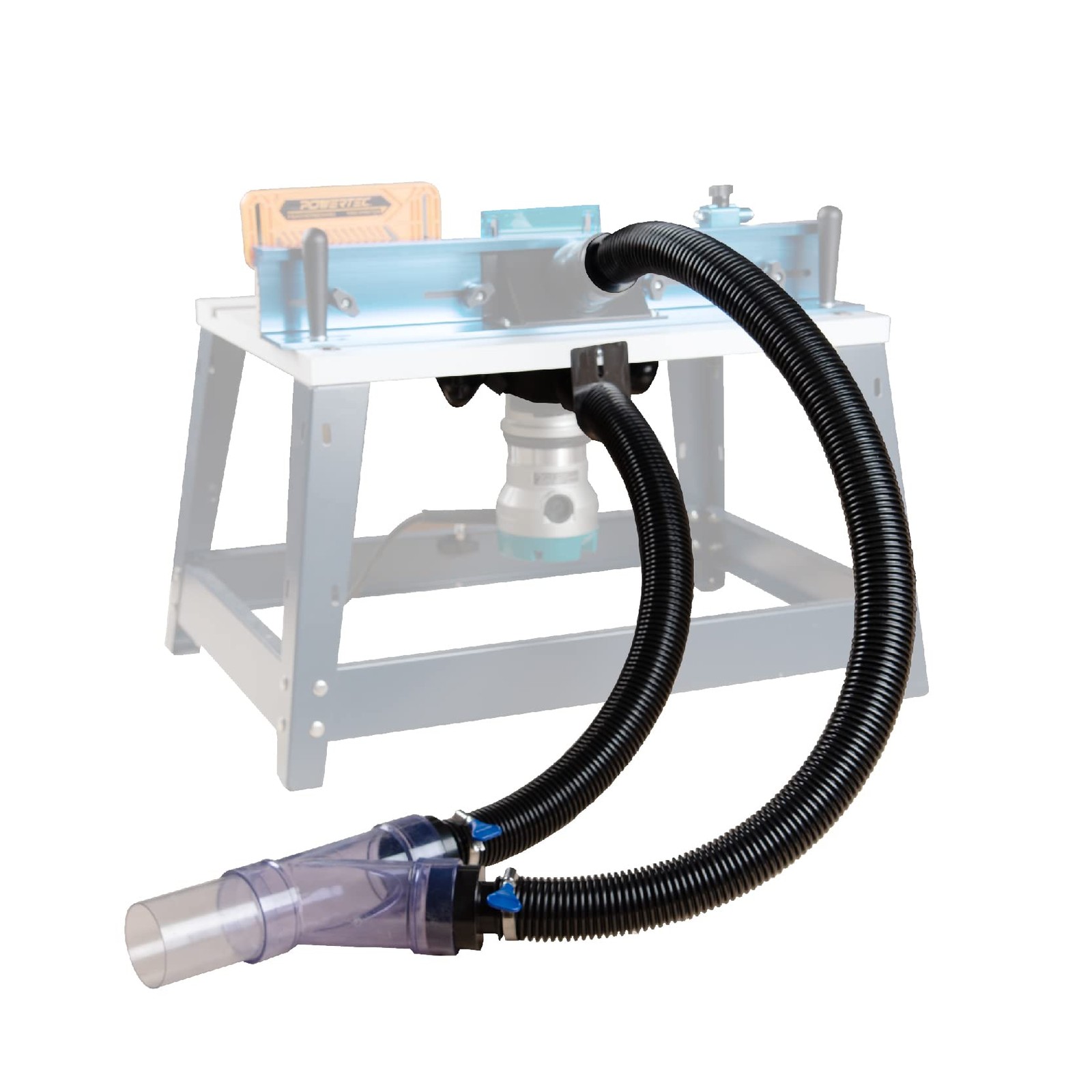 POWERTEC 70331 Workshop Dust Collection System for Router Tables, Universal Wood