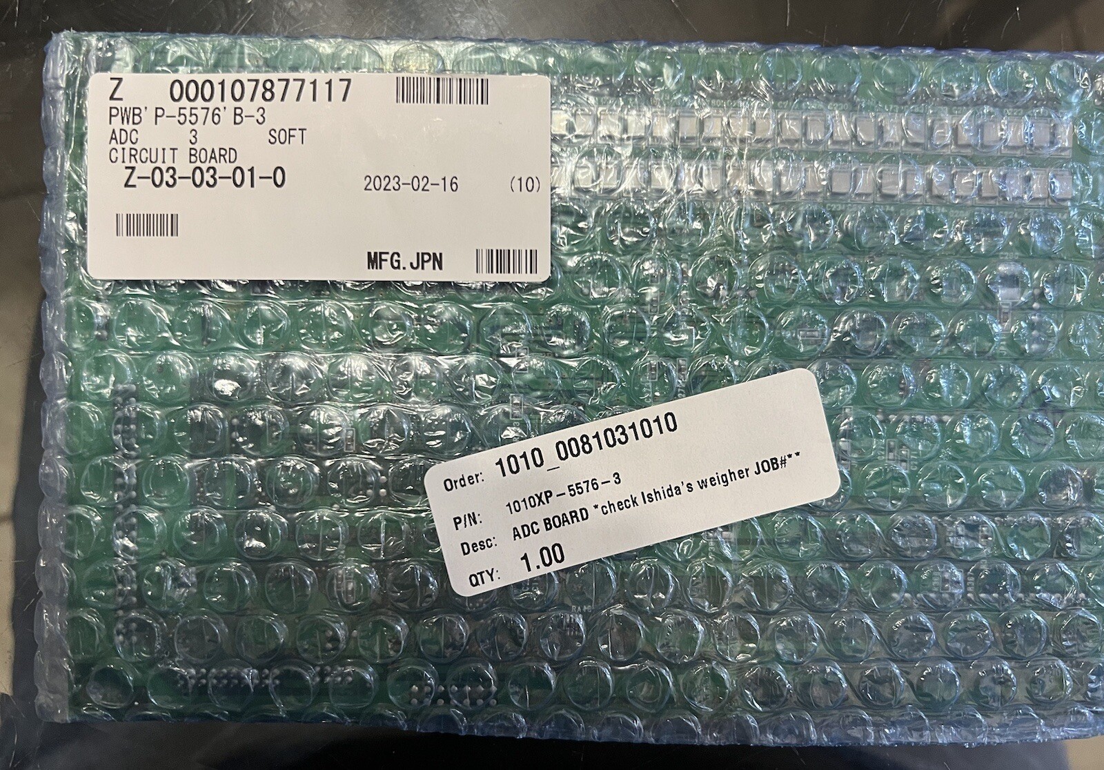 Ishida ADC Board XP-5576-3 Ishida ADC Board XP-5576-3