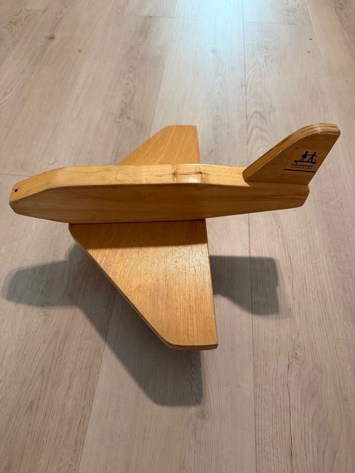 VINTAGE Rare “ Holbrook Patterson” Solid WOODEN AIRPLANE With Wheels VINTAGE Rare “ Holbrook Patterson” Solid WOODEN AIRPLANE With Wheels