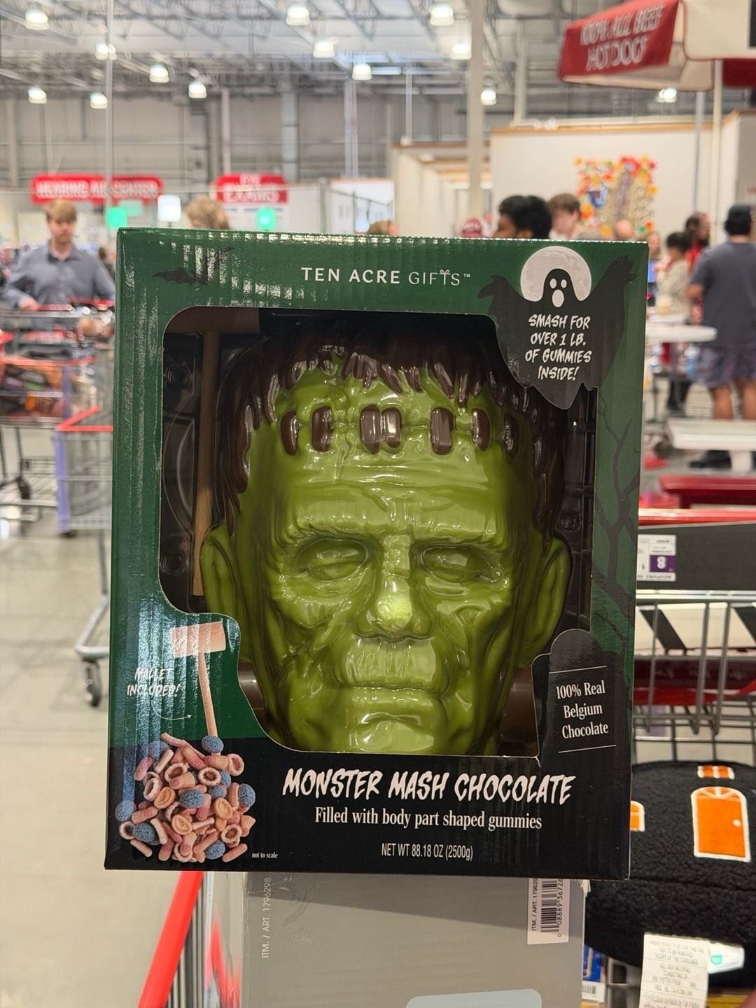 Ten Acre Gifts Monster Mash Chocolate Frankenstein Head -- Viral 🔥