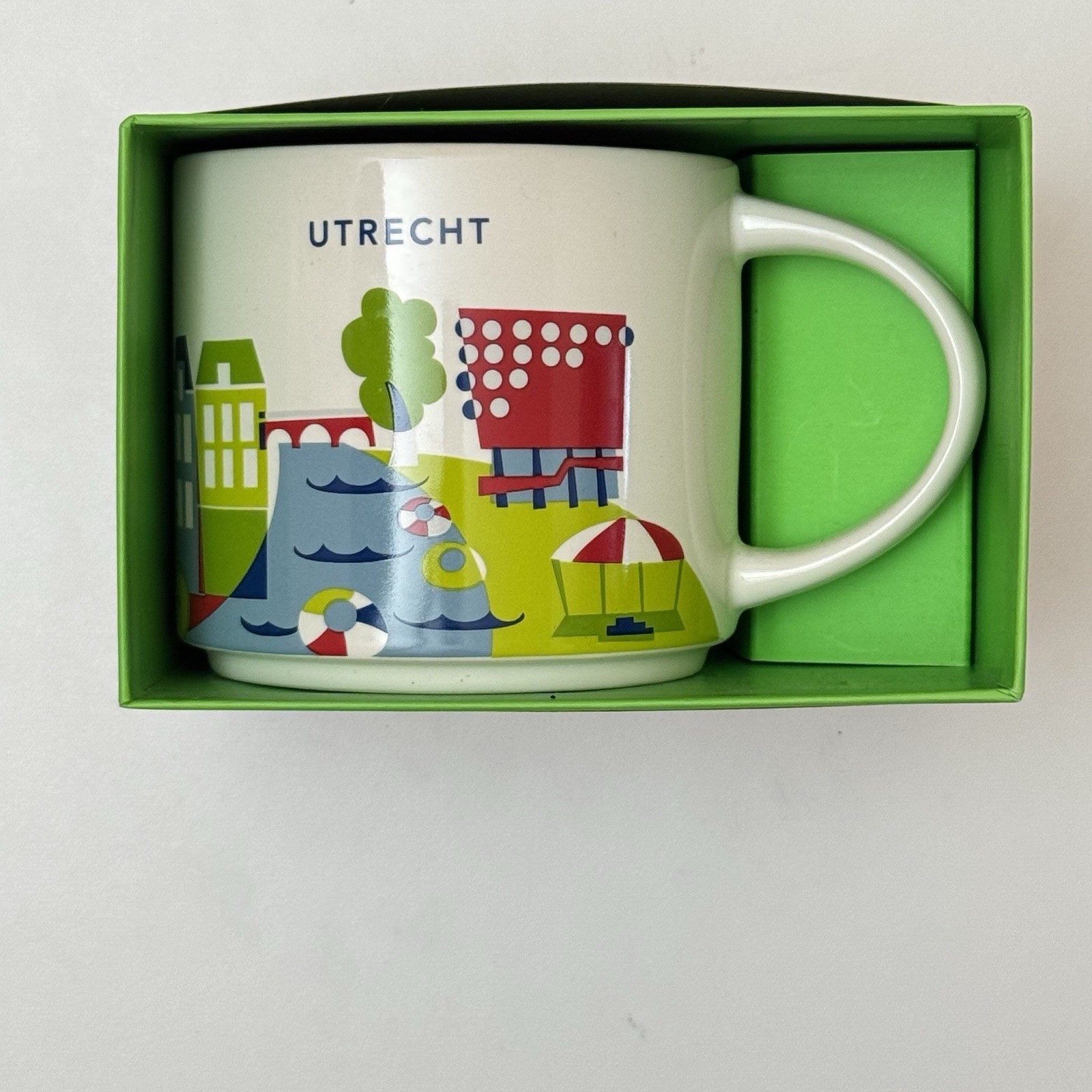 Starbucks You Are Here Utrecht 14 Fl Oz Coffee/Tea Mug New In Box Multi Color Starbucks You Are Here Utrecht 14 Fl Oz Coffee/Tea Mug New In Box Multi Color