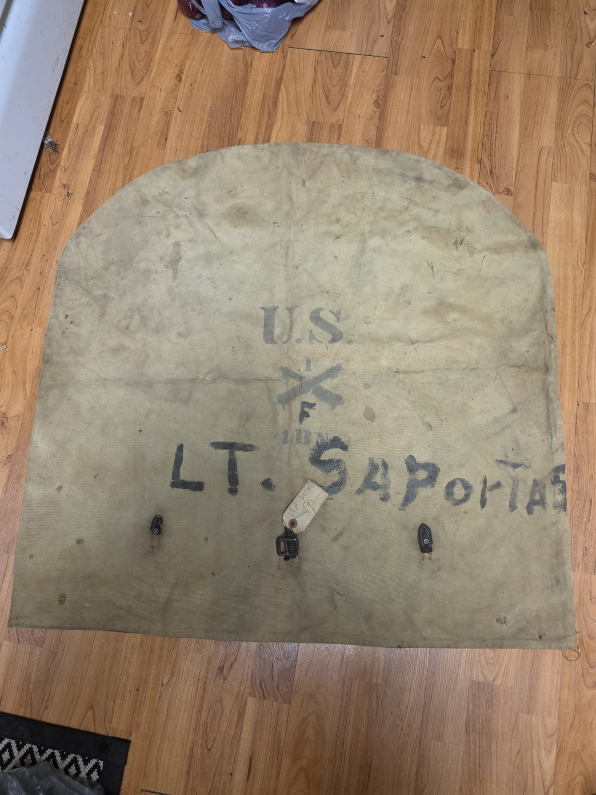 US Cavalry/Artillery Canvas Cover McClellan Cavalry Saddle,Mrkd US F /18A D US Cavalry/Artillery Canvas Cover McClellan Cavalry Saddle,Mrkd US F /18A D