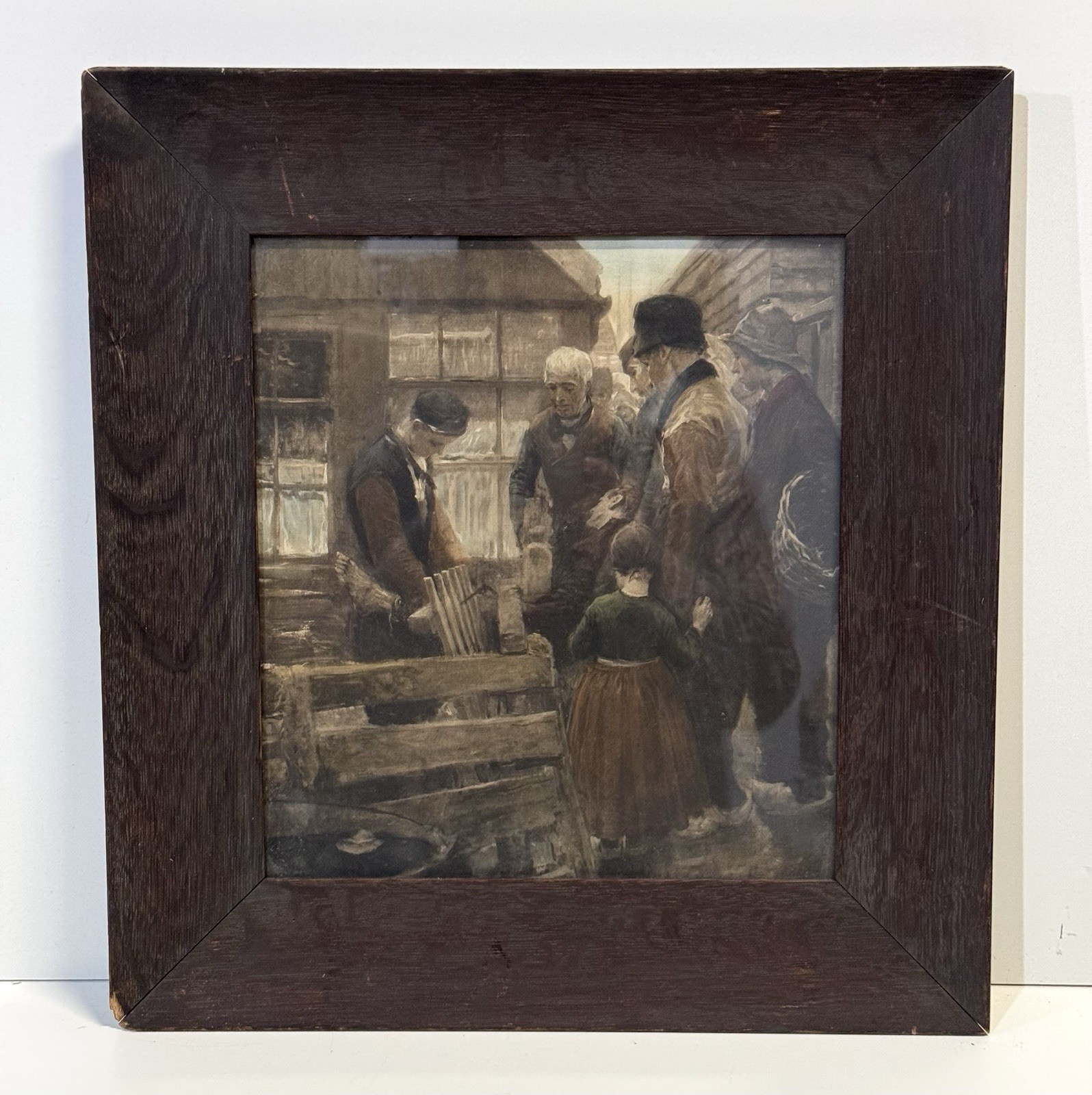 Antique Gerard Johan Staller Print Framed