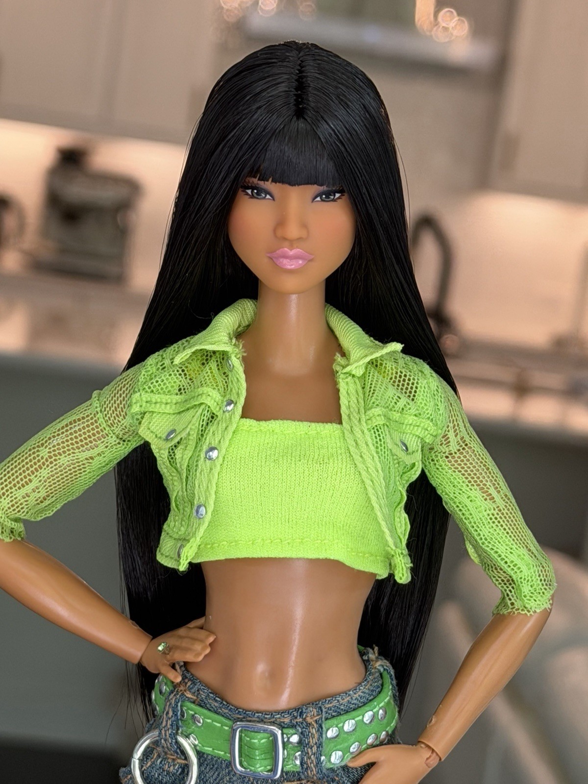 Barbie basics 01~Reroot Saran Japanese hair~shrinked waist~MTM regular~No stand
