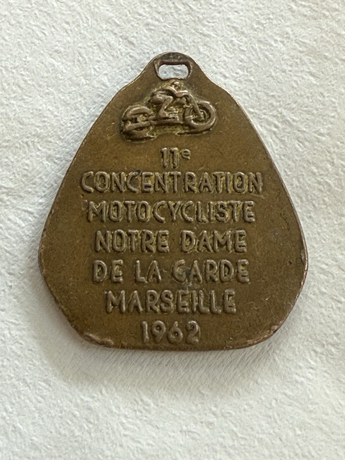 1962 Marseille Notre Dame Motorcycle Rally Bronze Medal 1962 Marseille Notre Dame Motorcycle Rally Bronze Medal