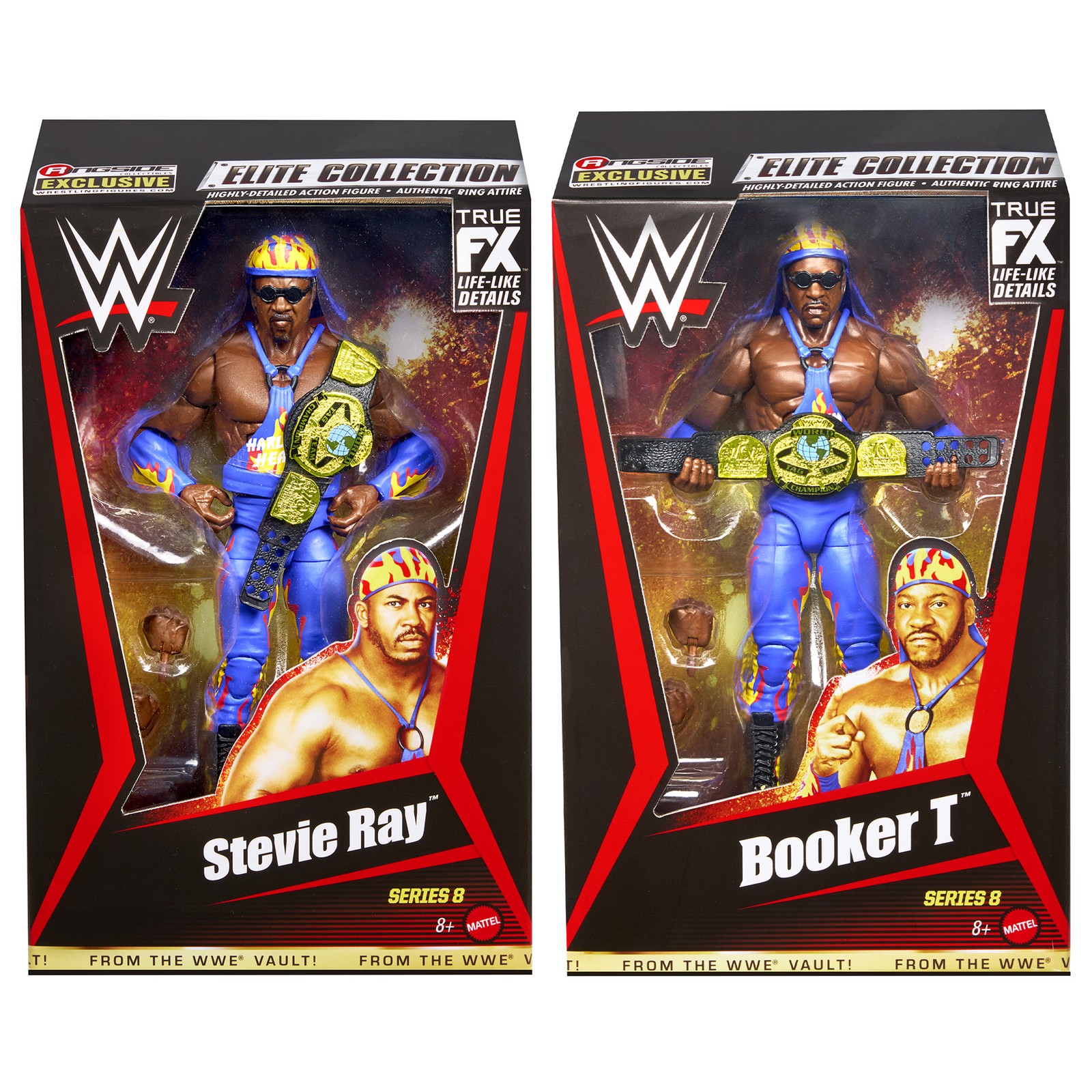 Package Deal (Harlem Heat - Booker T & Stevie Ray) WWE From the Vault Series 8 Package Deal (Harlem Heat - Booker T & Stevie Ray) WWE From the Vault Series 8