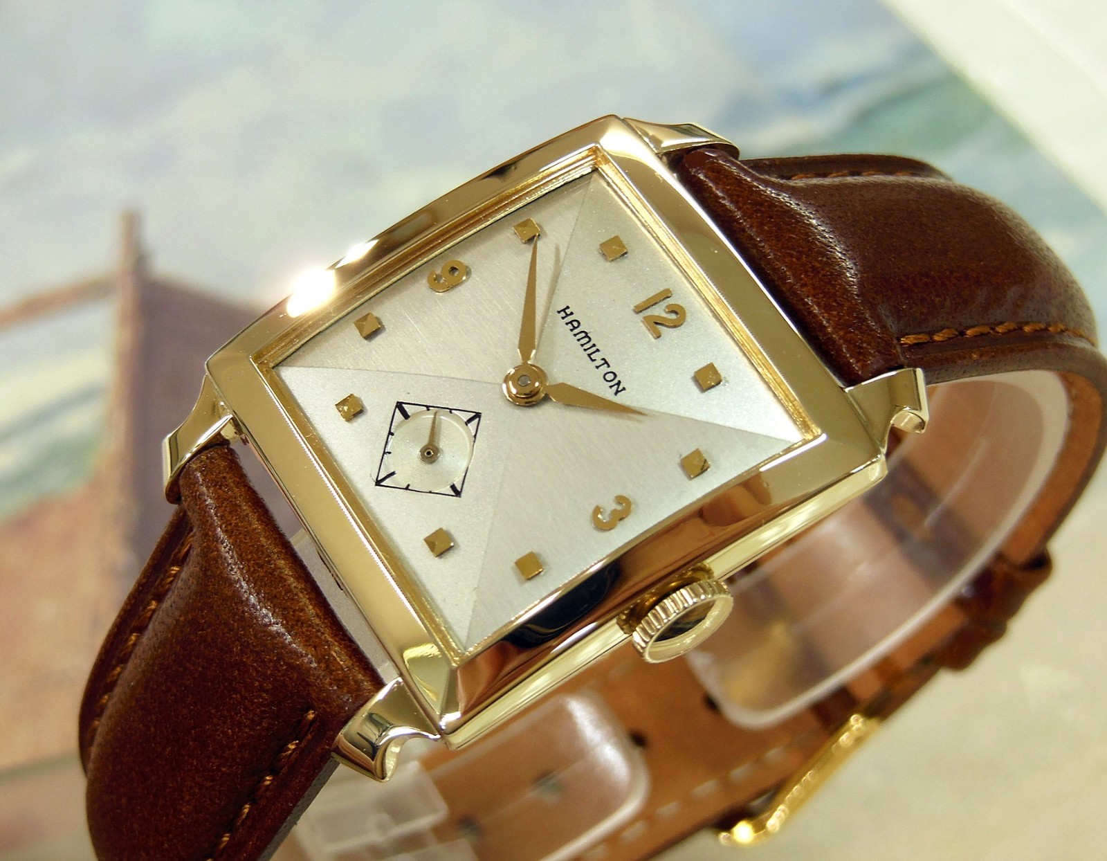 1950's Vintage HAMILTON BLAIR, Stunning SILVER Dial, Serviced & Warranty