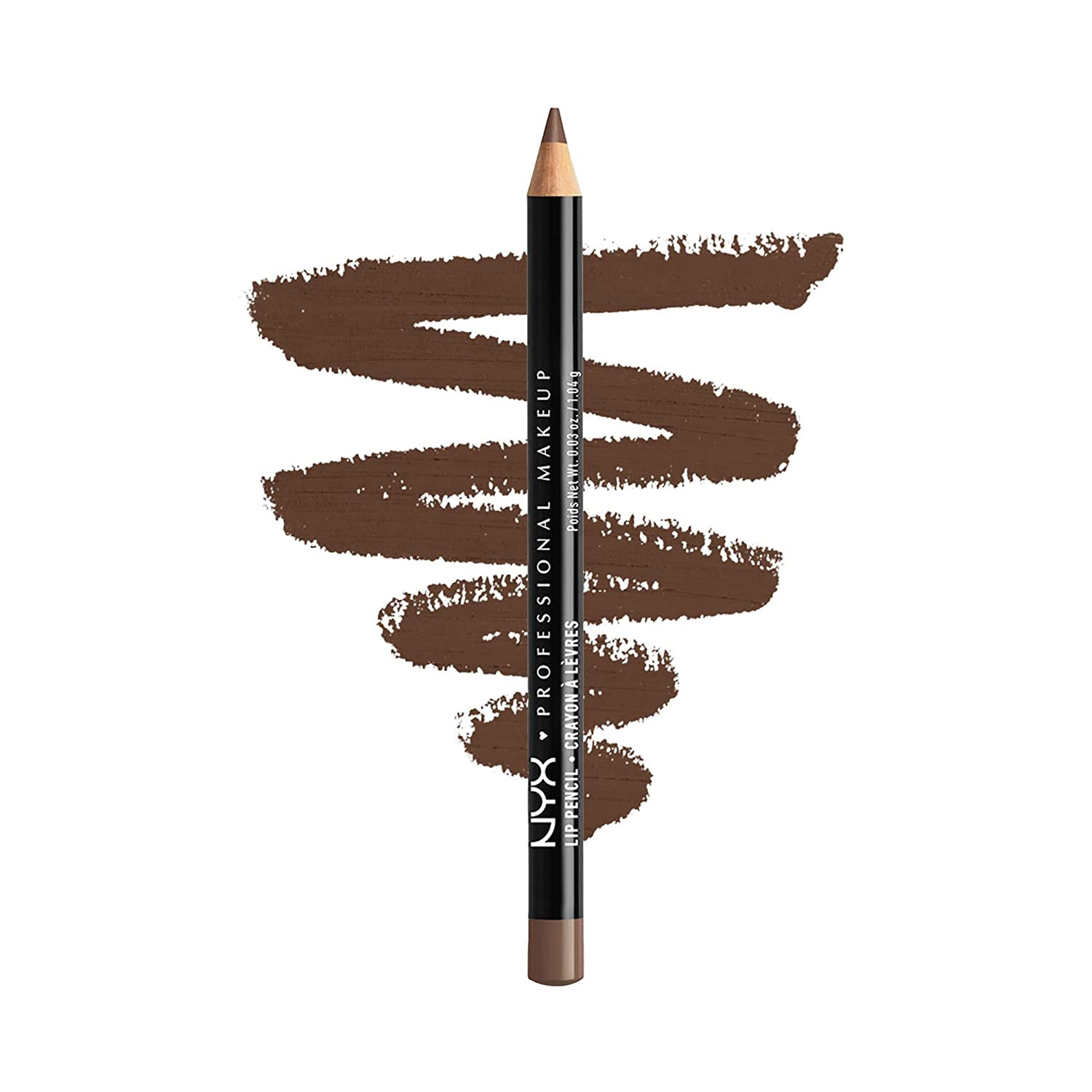 NYX PROFESSIONAL MAKEUP Slim Lip Pencil, Long-Lasting Creamy Lip Liner - Espress