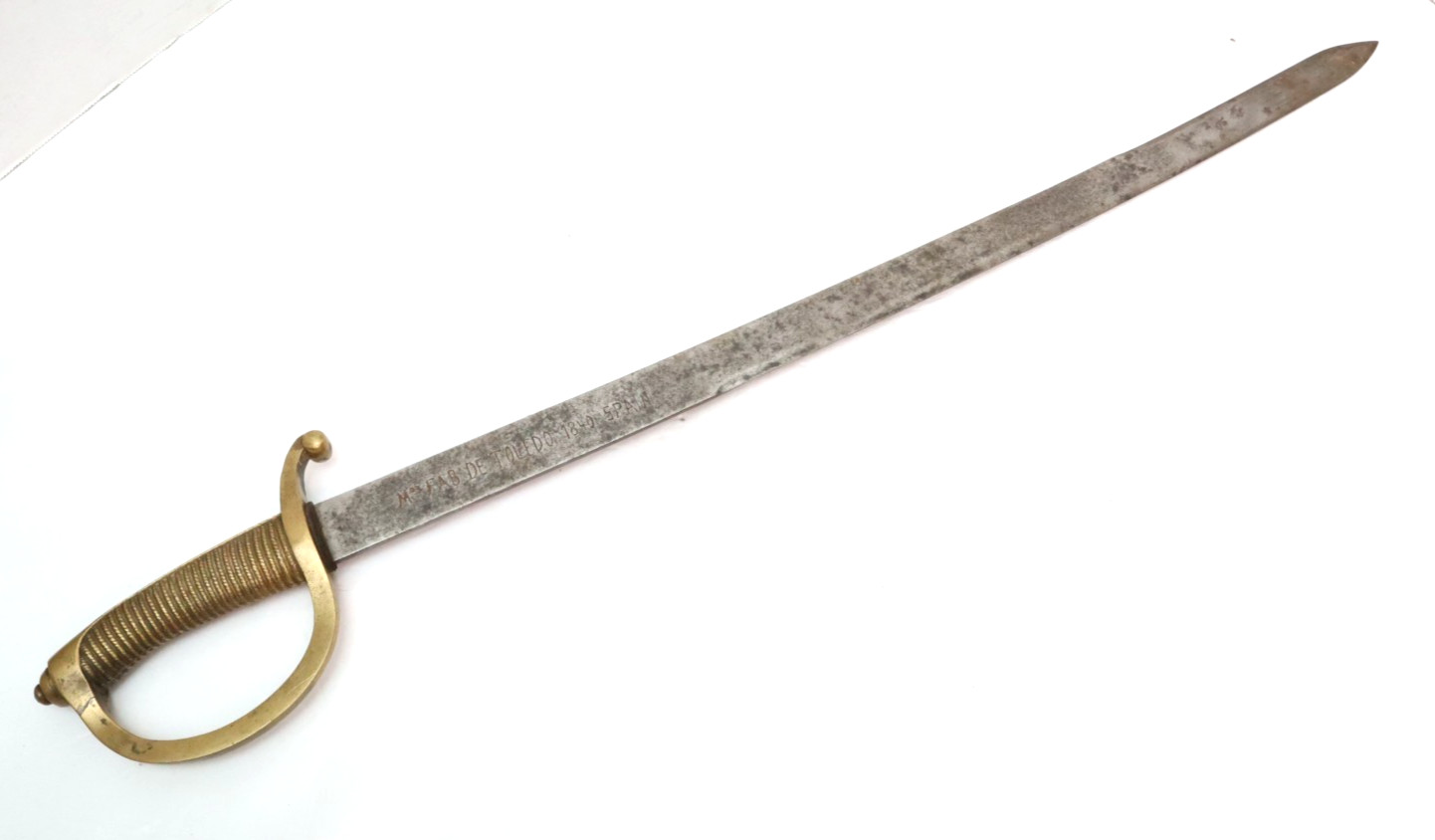 Antique Spanish Toledo Military Short Sword – Dated 1840