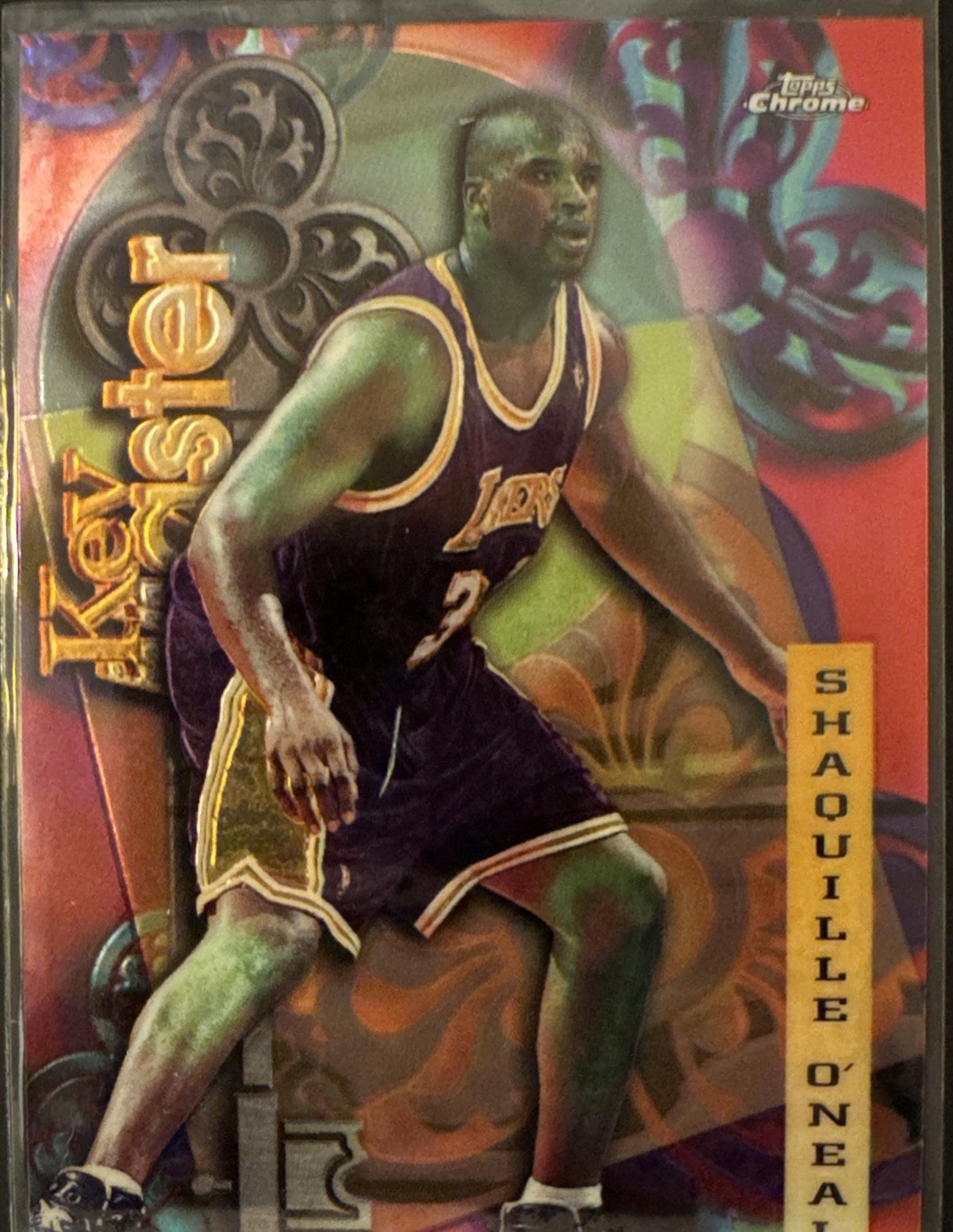 1997-98 Topps Chrome - Season's Best Key Master Shaquille O'Neal #21 Refractor 1997-98 Topps Chrome - Season's Best Key Master Shaquille O'Neal #21 Refractor