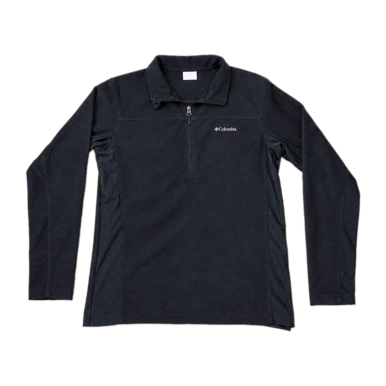 Columbia Men\'s Klamath Range II Black Half Zip Fleece Pullover Small AM6558