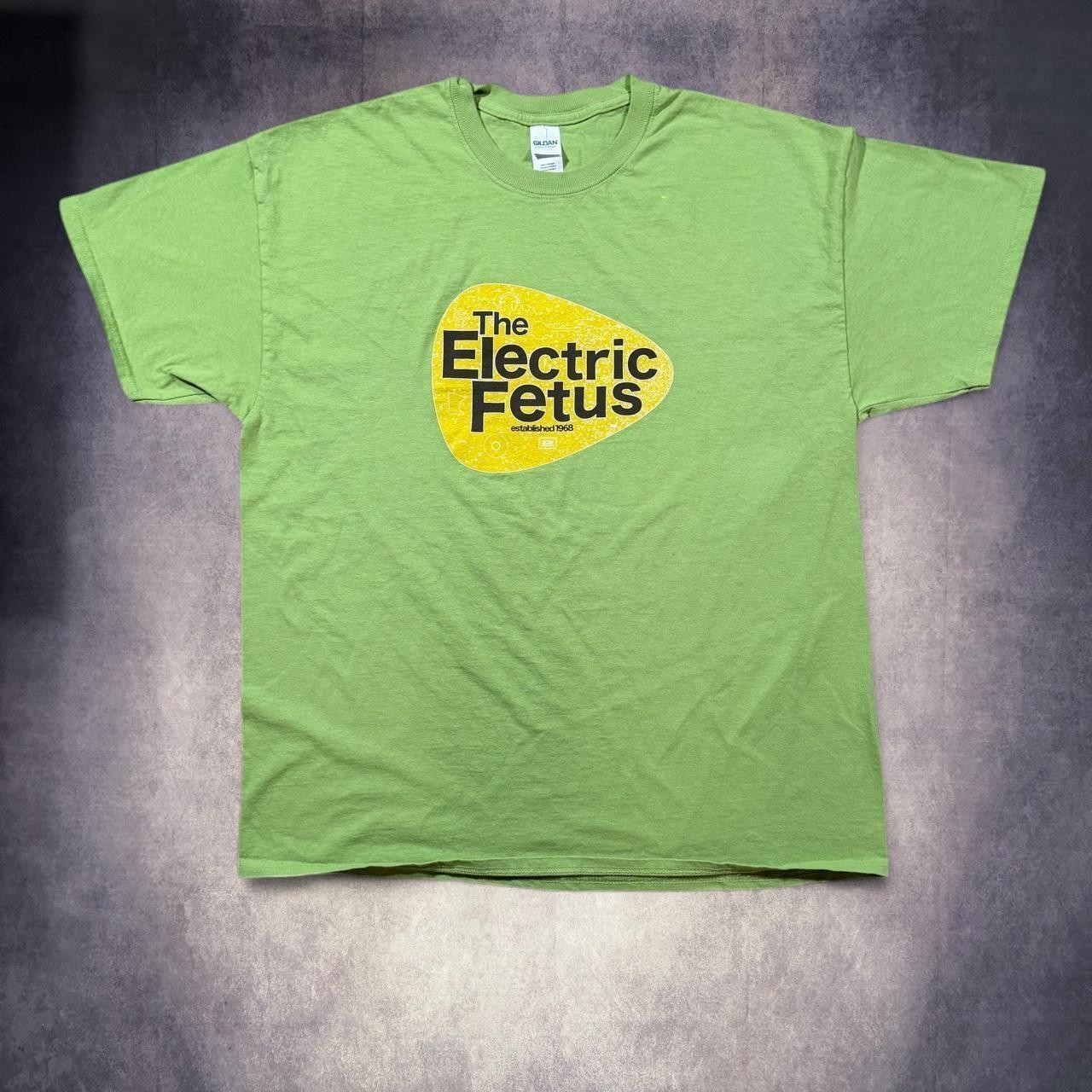 Rare vintage Electric Fetus green cotton t-shirt Rare vintage Electric Fetus green cotton t-shirt