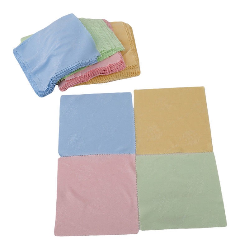 100pcs Microfiber Phone Screen Camera Lens Glasses Cleaning Cloth Square Cleaner