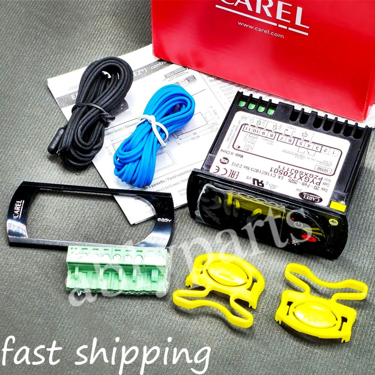 NEW Digital Temperature Controller 115V For Carel w/ 2 Sensor Probes PZGXS0J111 NEW Digital Temperature Controller 115V For Carel w/ 2 Sensor Probes PZGXS0J111