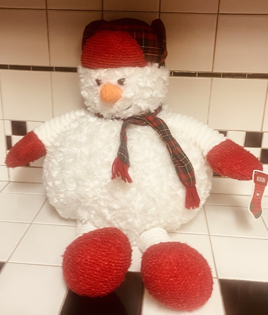 Brand New Pier One Stuffed Snowman 24 Inches Tall, Keaton.