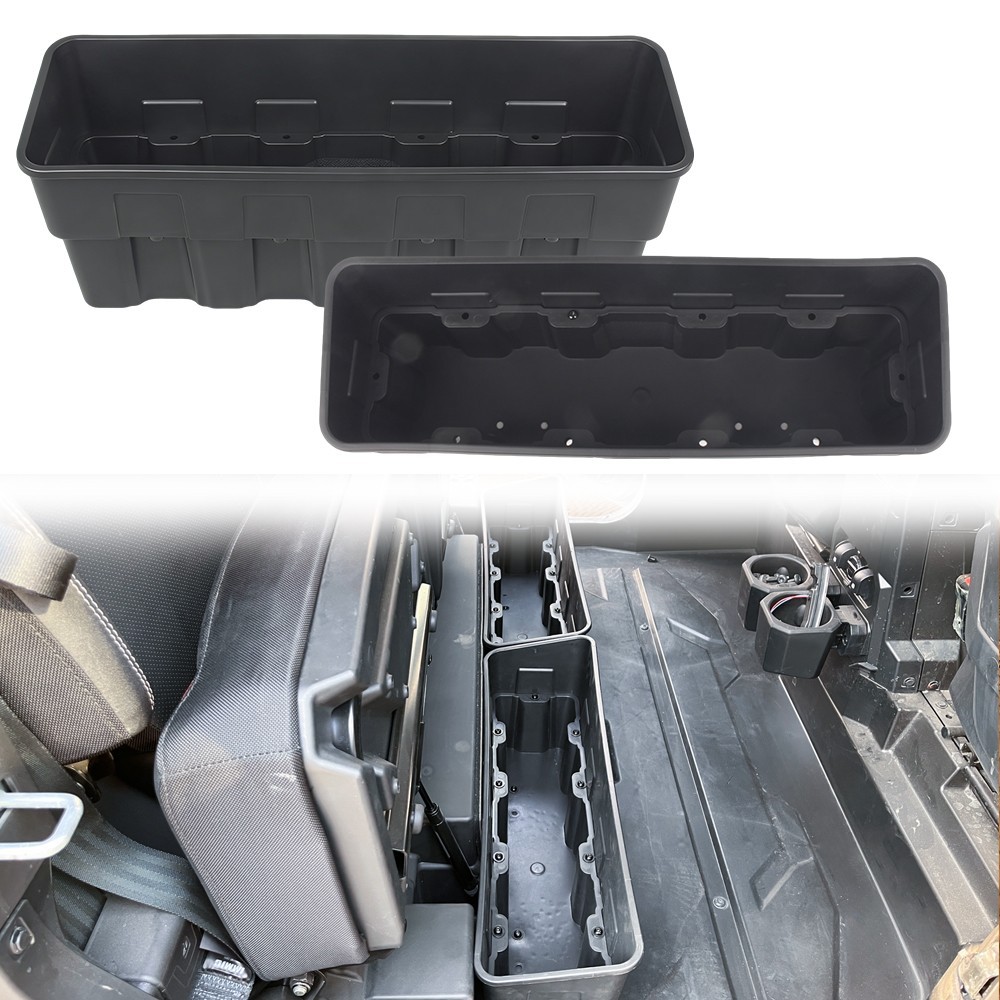 SHINJEW Rear Under Seat Storage Boxes for Polaris XPEDITION 2024-26 13L+13L 2PCS