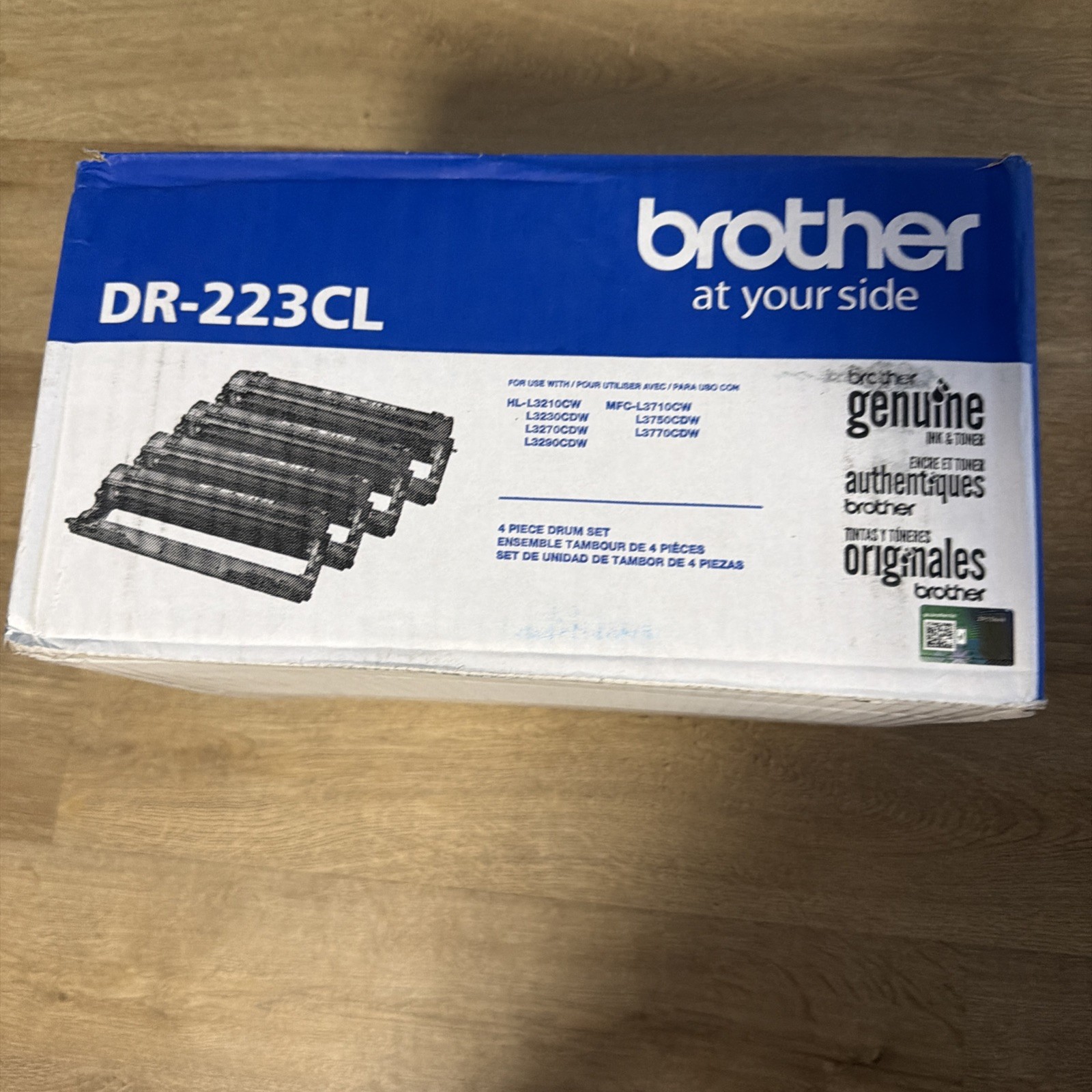 Brother DR223CL Drum Unit, 18,000 Page-Yield, Black/Cyan/Magenta/Yellow