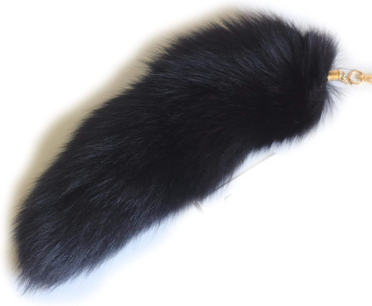 Fosrion Super Huge and Fluffy Real Fox Tail Fur Keychain Pendant – Halloween Cos