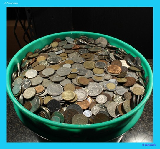 Lot Unsearched Mixed Foreign Coins By The Pound. Save 10% off additional Lots