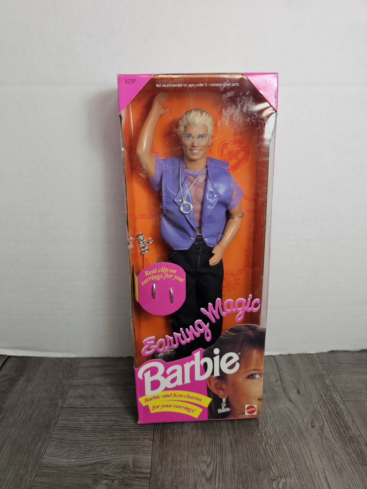 1992 KEN EARRING MAGIC Barbie Mattel NRFB #2290 KEN Doll NRFB Gay Interest LGBTQ 1992 KEN EARRING MAGIC Barbie Mattel NRFB #2290 KEN Doll NRFB Gay Interest LGBTQ