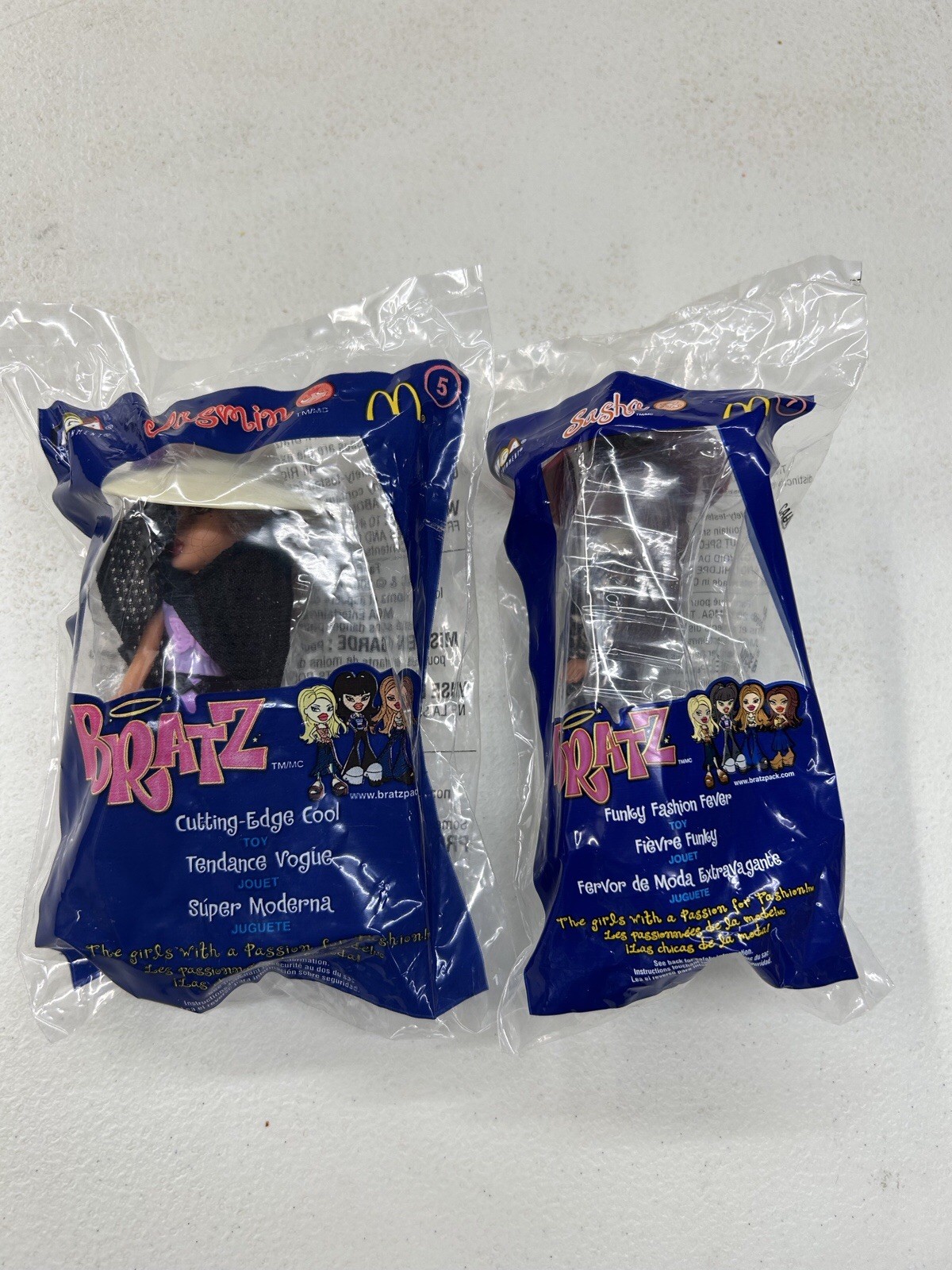 Vintage Bratz 2002 McDonalds Happy Meal Toys 5&7 New Sealed NIP
