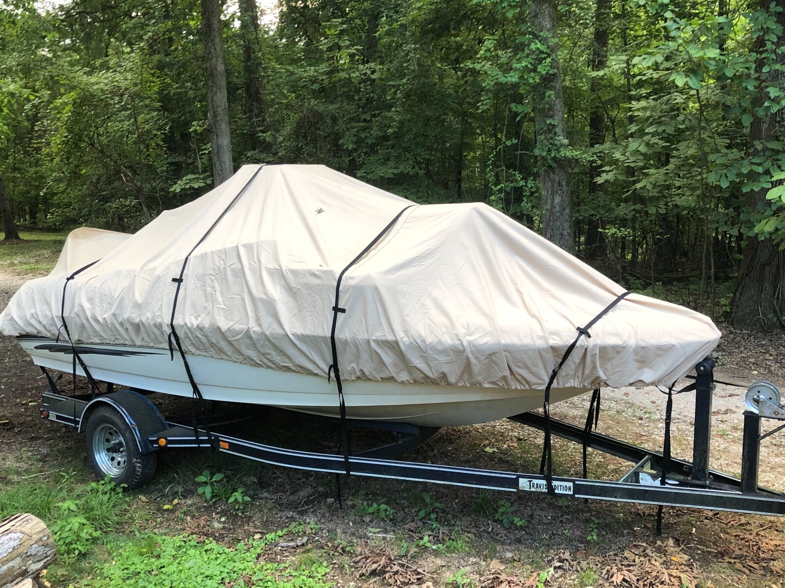 Lifetime Warranty 16 oz 17.5\' Center Console boat cover Cypress Rowe Outfitters