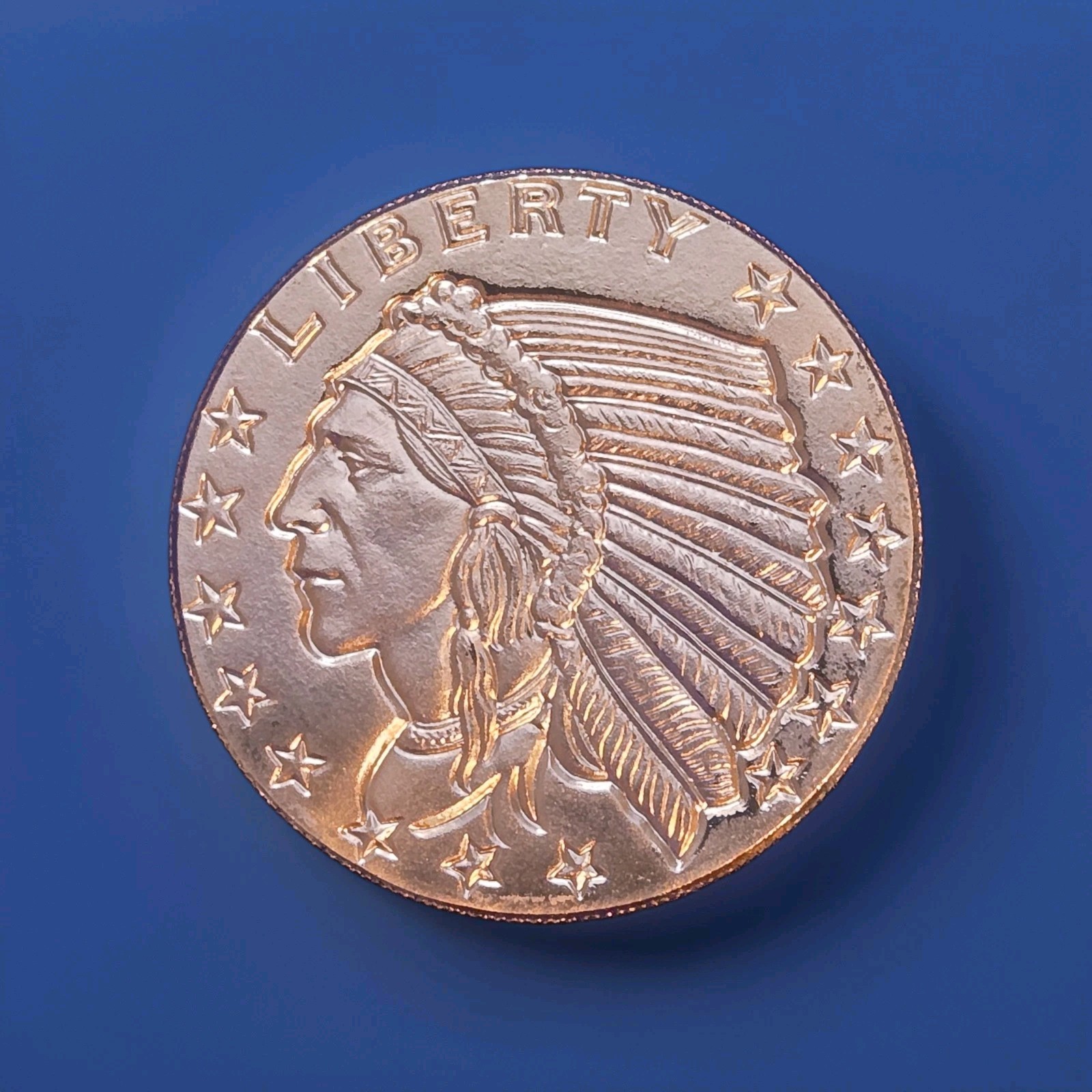 Indian Head Design 1 oz Pure Copper Round BU .999 GSM Bullion Medallion [VIDEO]