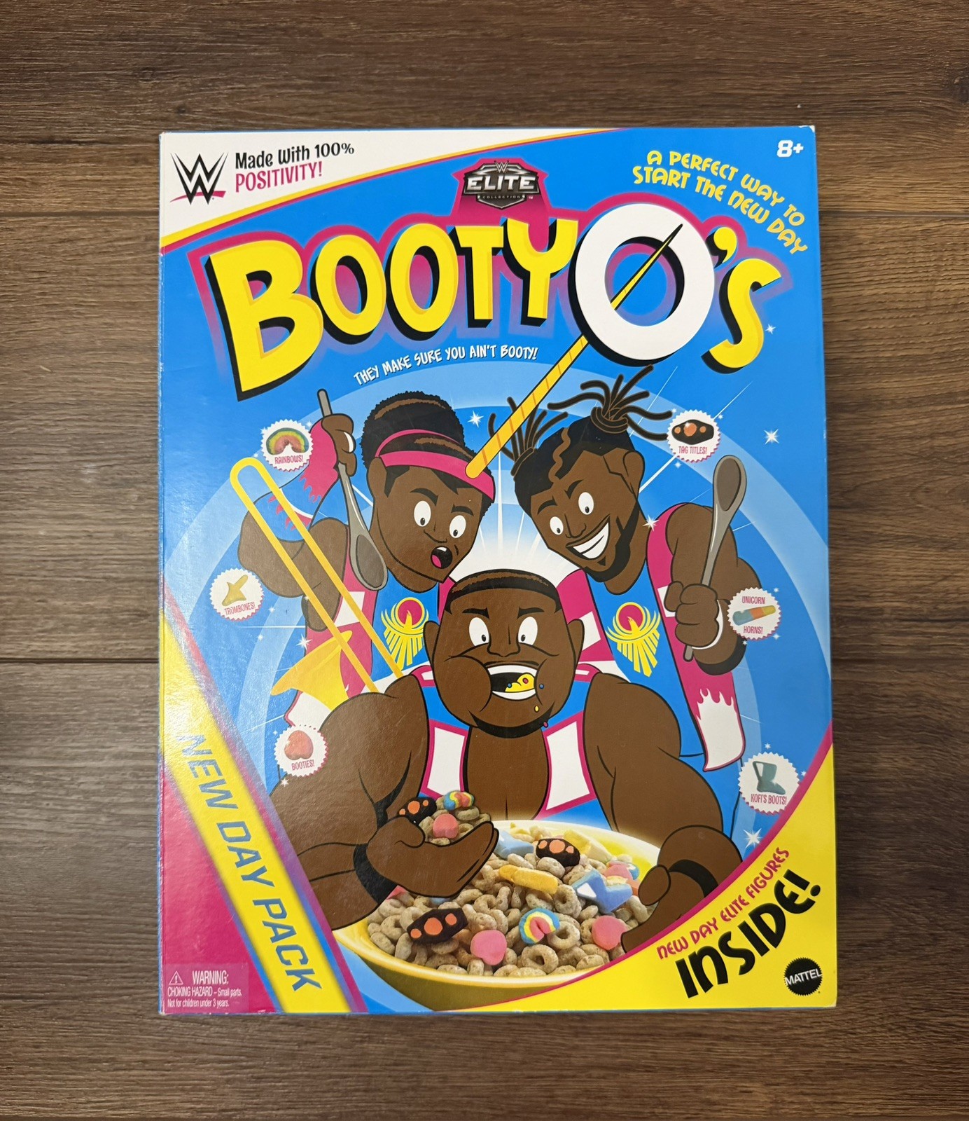 WWE Mattel New Day Booty O\'s Elite 3 Pack Kofi Kingston Woods Big E Box 2016 NEW