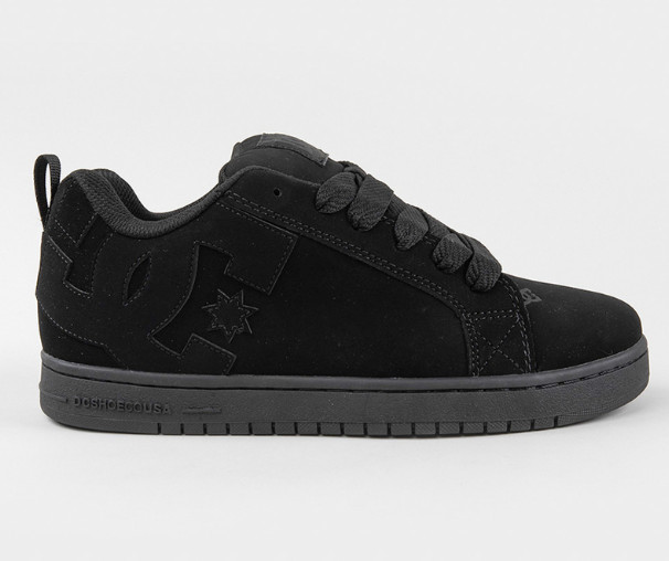 DC Court Graffik Men's Black Black Skate Shoes Puffy Cupsole Sneakers DC Court Graffik Men's Black Black Skate Shoes Puffy Cupsole Sneakers