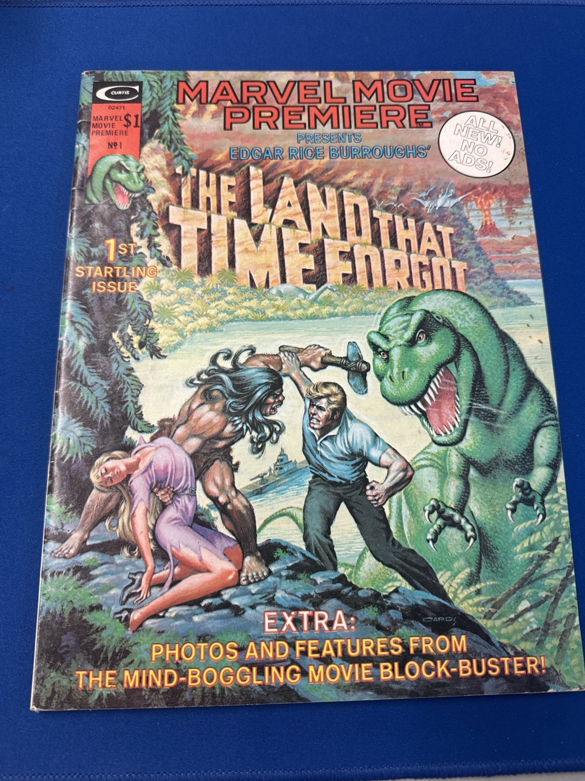 Marvel Movie Premiere 1 The Land That Time Forgot 1975 Curtis Marvel Magazine