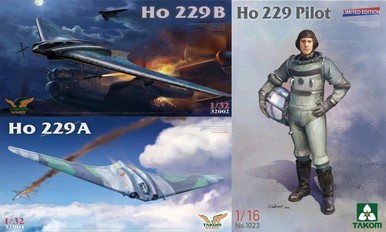 Takom 32001W 1/32 Wings Horten Ho 229 Flying Wing Big Box Plastic