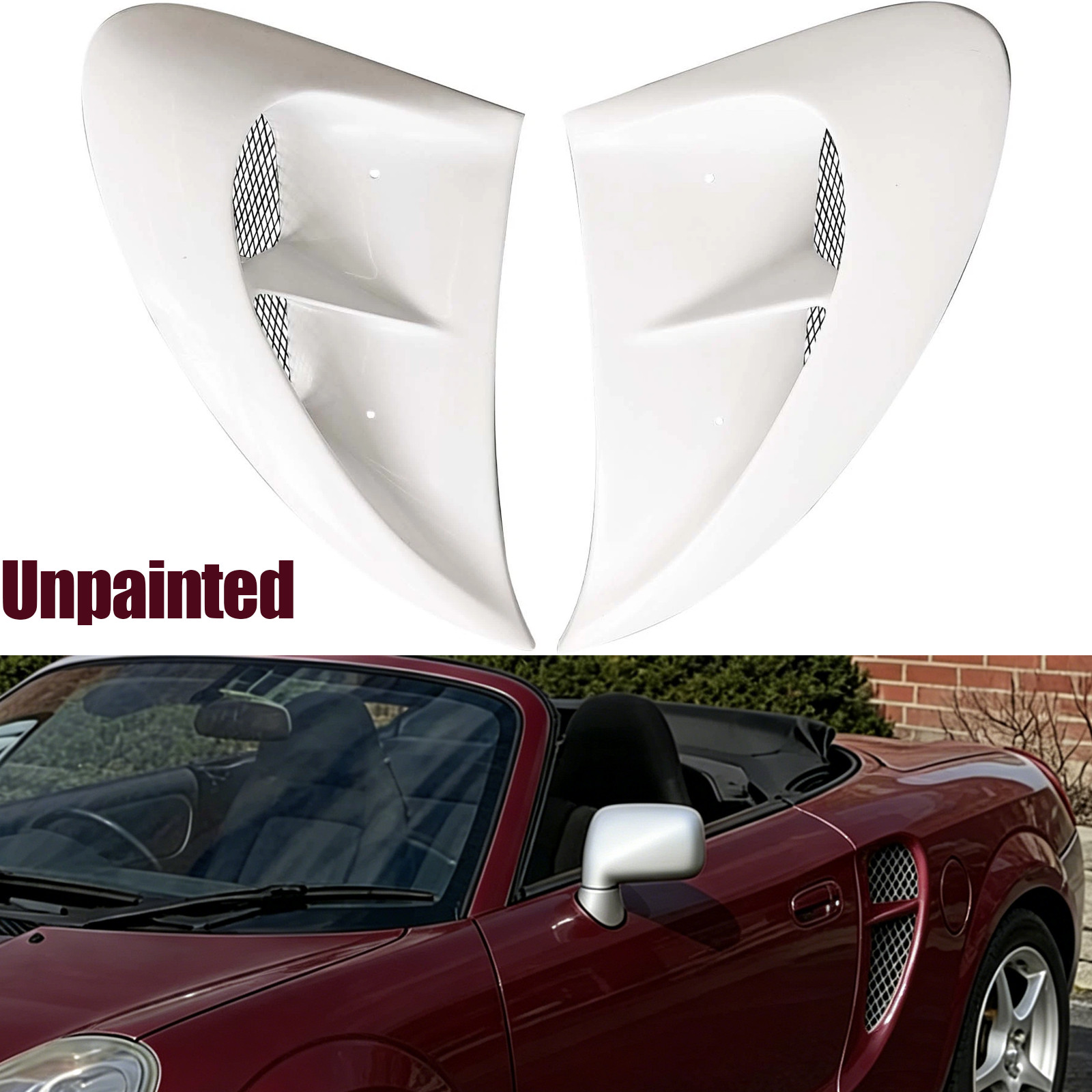 For 2000-07 MR2 Spyder MR-S W30 VA-IS Style Rear Quarter Panel Vent Duct FRP