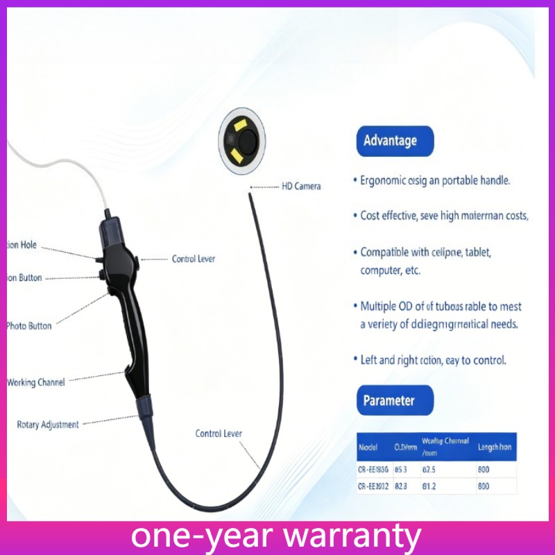 Disposable Electronic Flexible Endoscope Single-Use Portable handle for Medical Disposable Electronic Flexible Endoscope Single-Use Portable handle for Medical